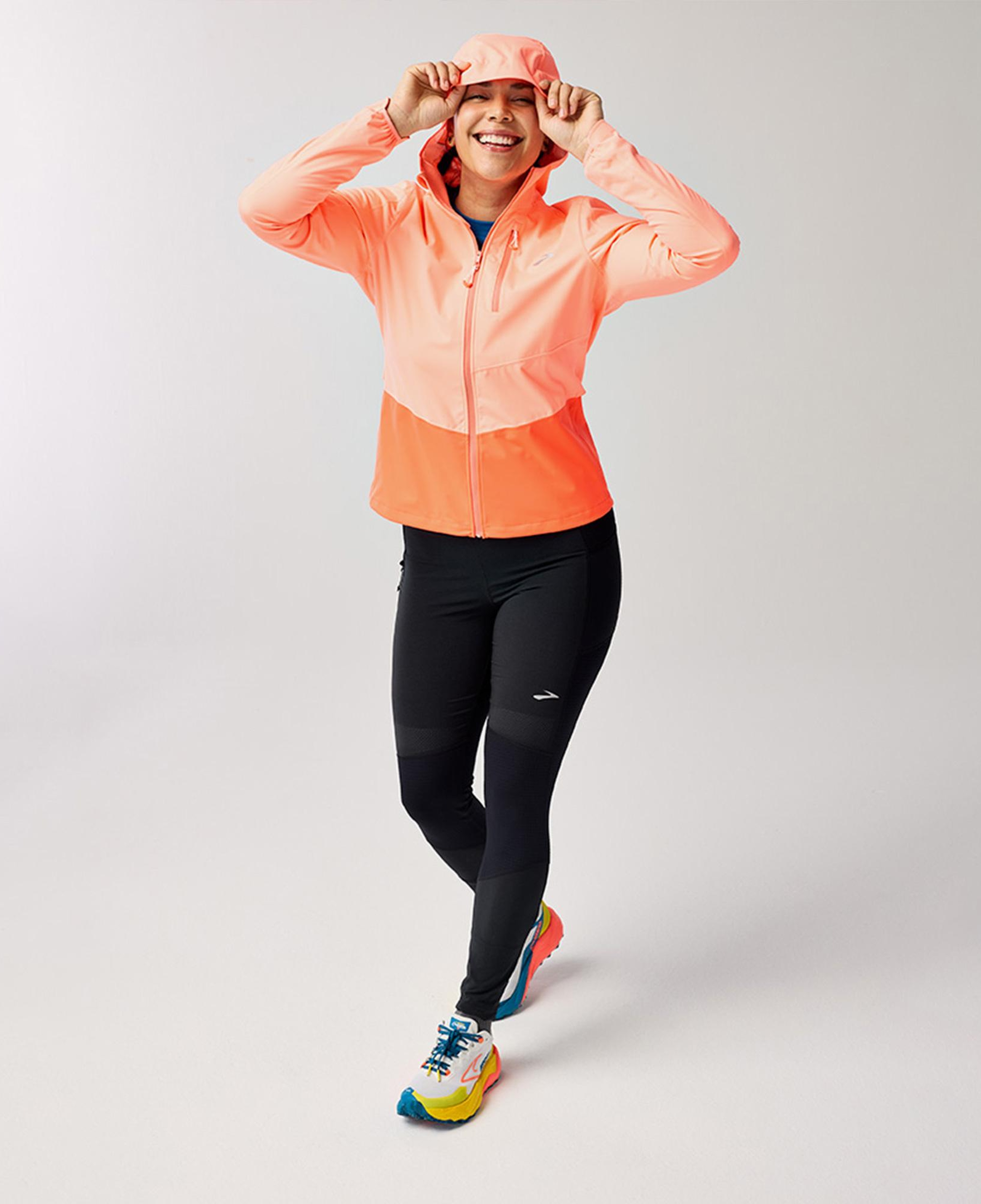 Brooks High Point Waterproof 2 Kadın Turuncu Koşu Ceketi