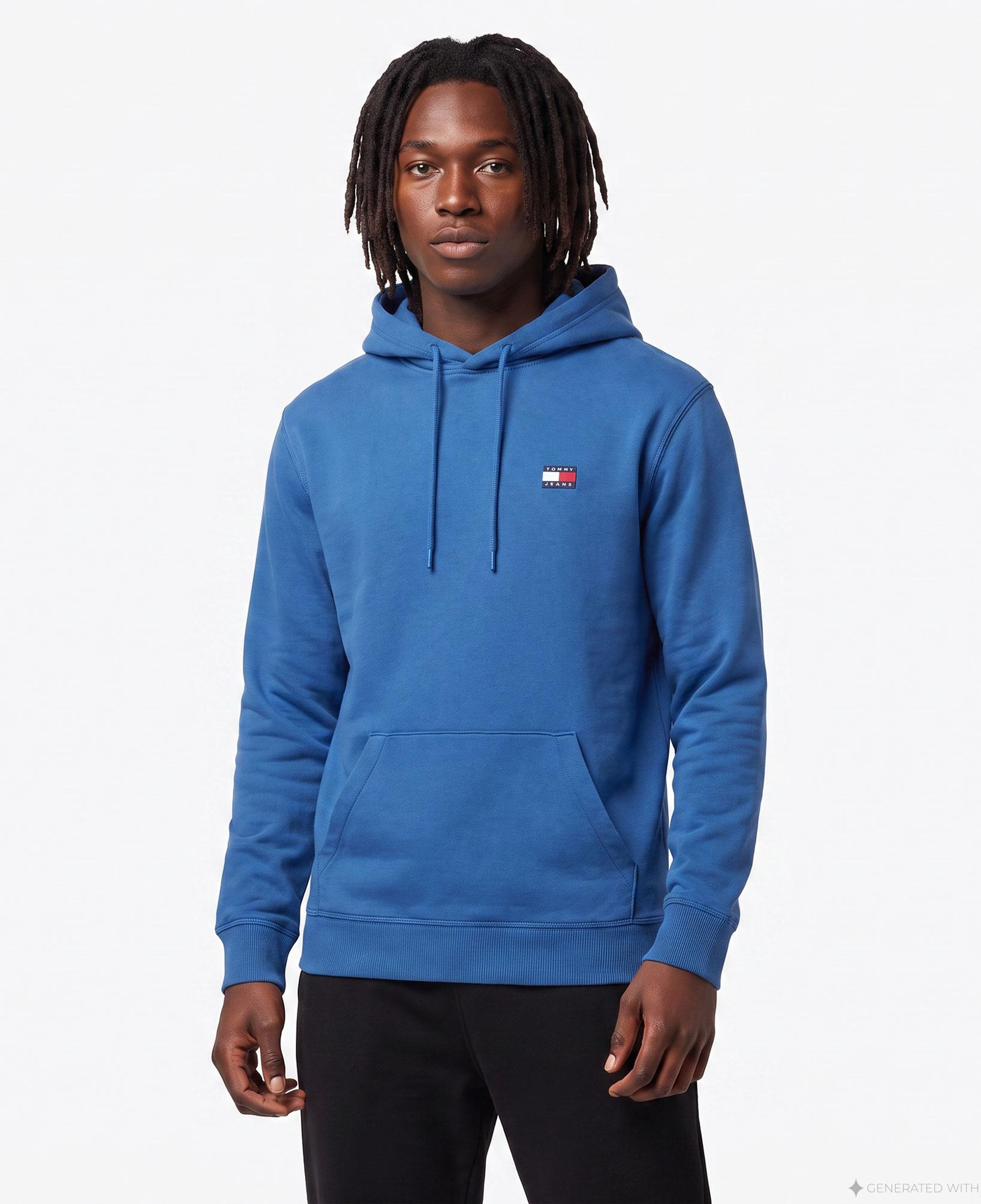 Tommy Hilfiger Reg New Classics Erkek Mavi Sweatshirt