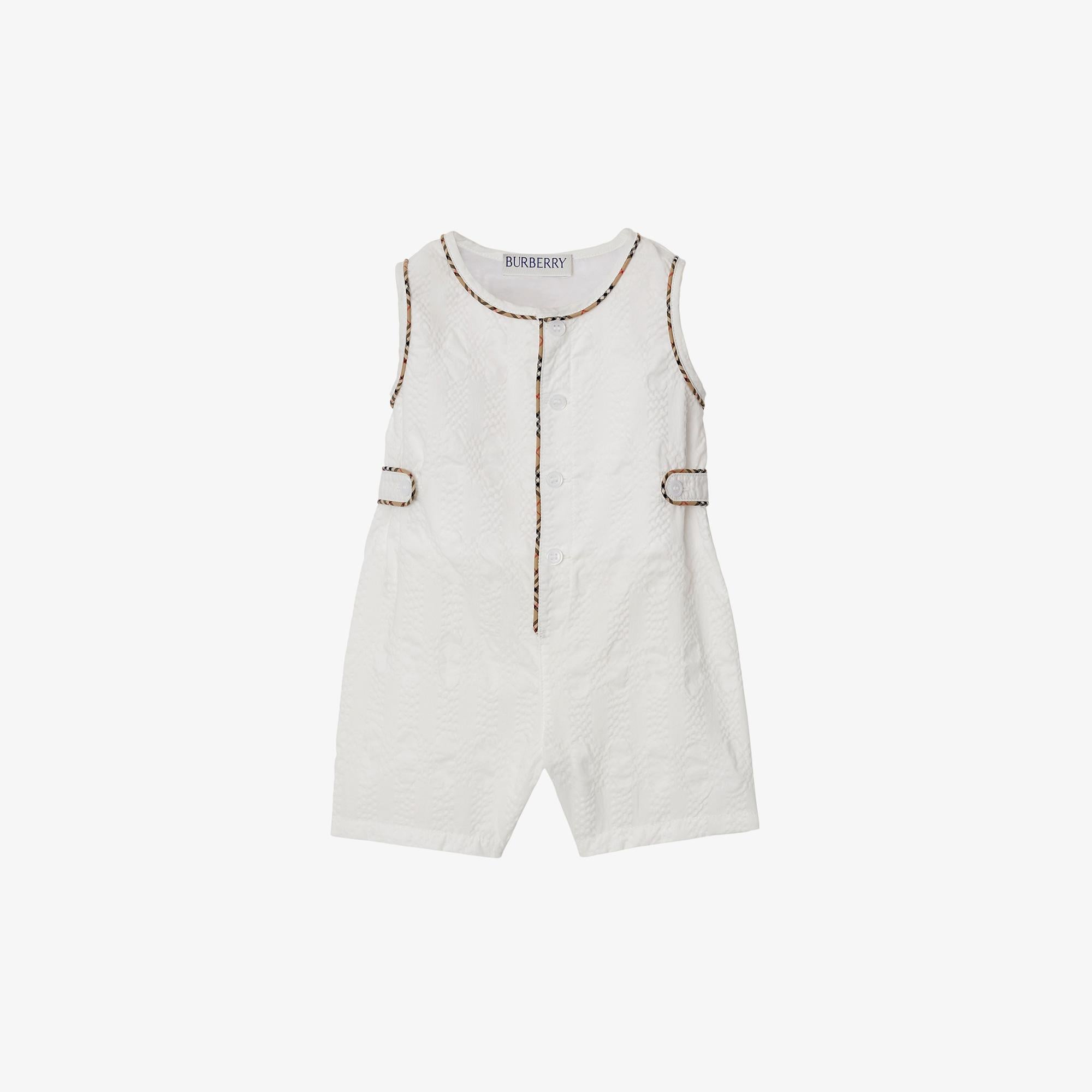 Burberry Çocuk Beyaz Bebek Seti