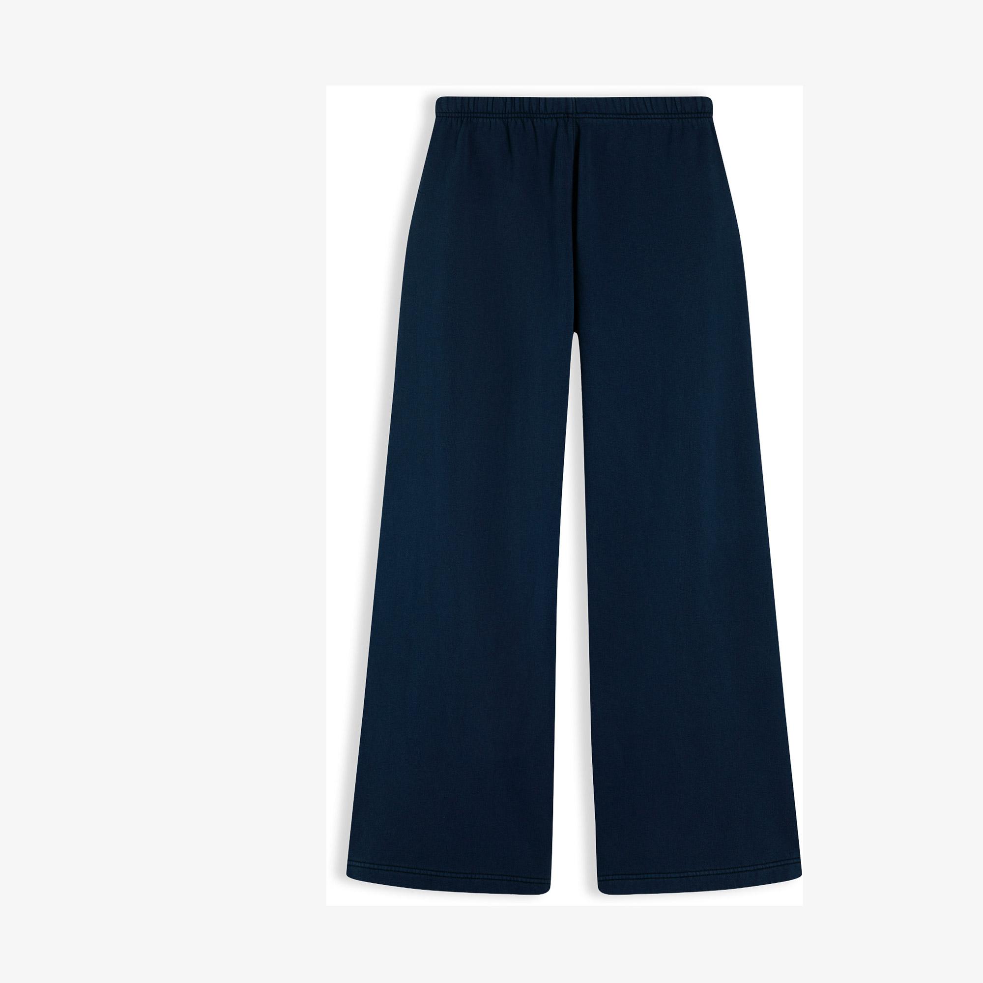 Tommy Hilfiger Wide Leg Script Kadın Lacivert Eşofman Altı
