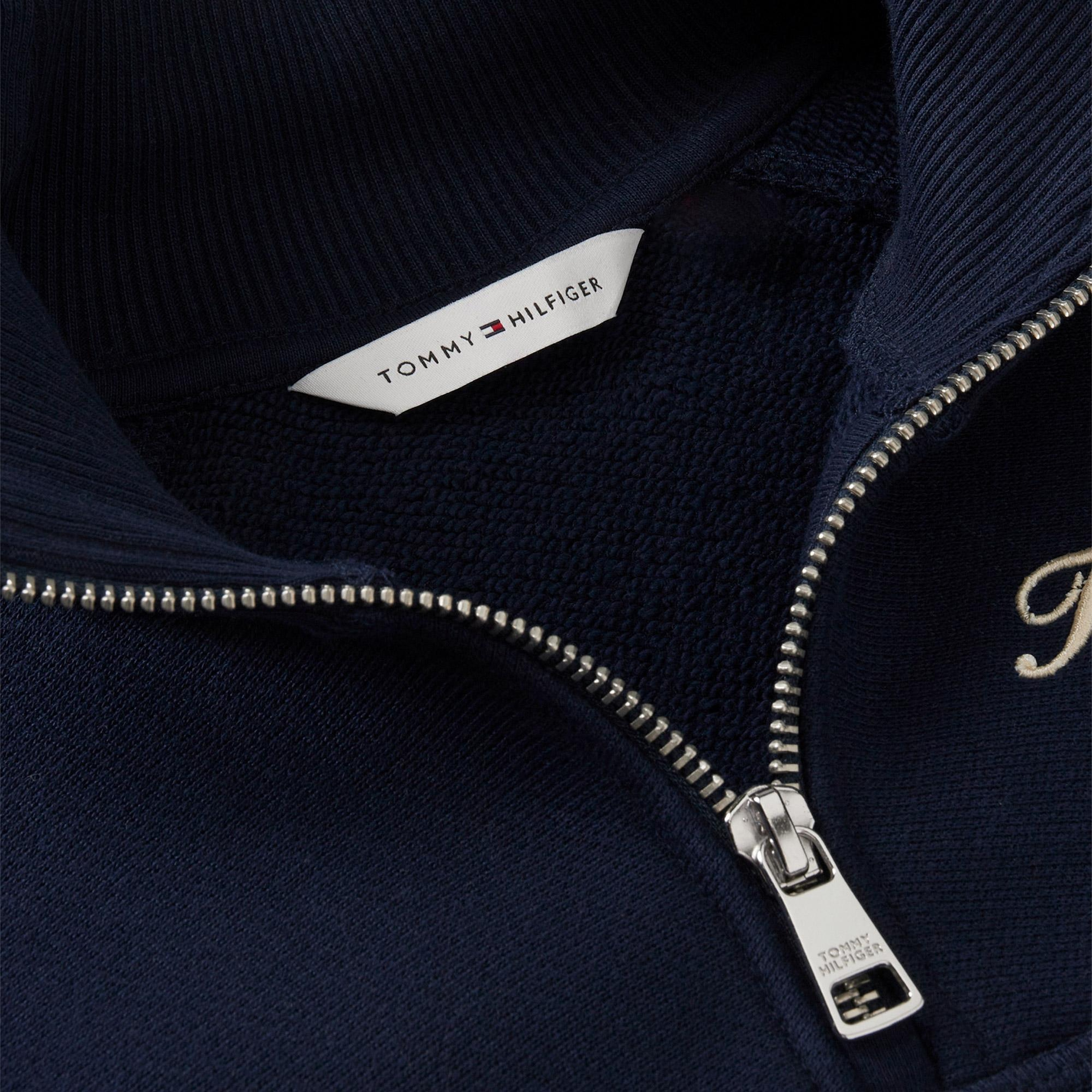 Tommy Hilfiger Script Half Kadın Lacivert Sweatshirt