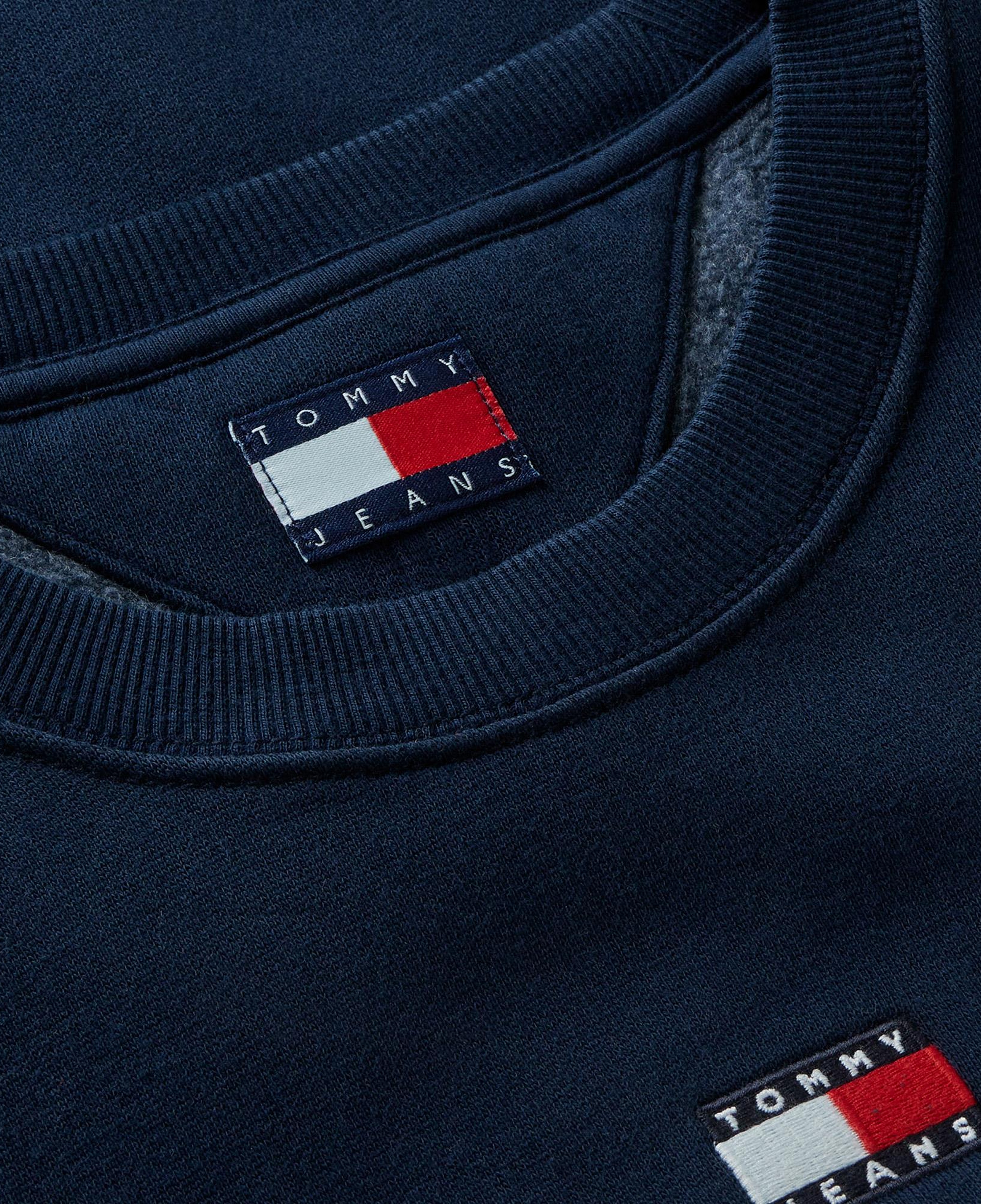 Tommy Hilfiger Badge Crew Kadın Lacivert Sweatshirt