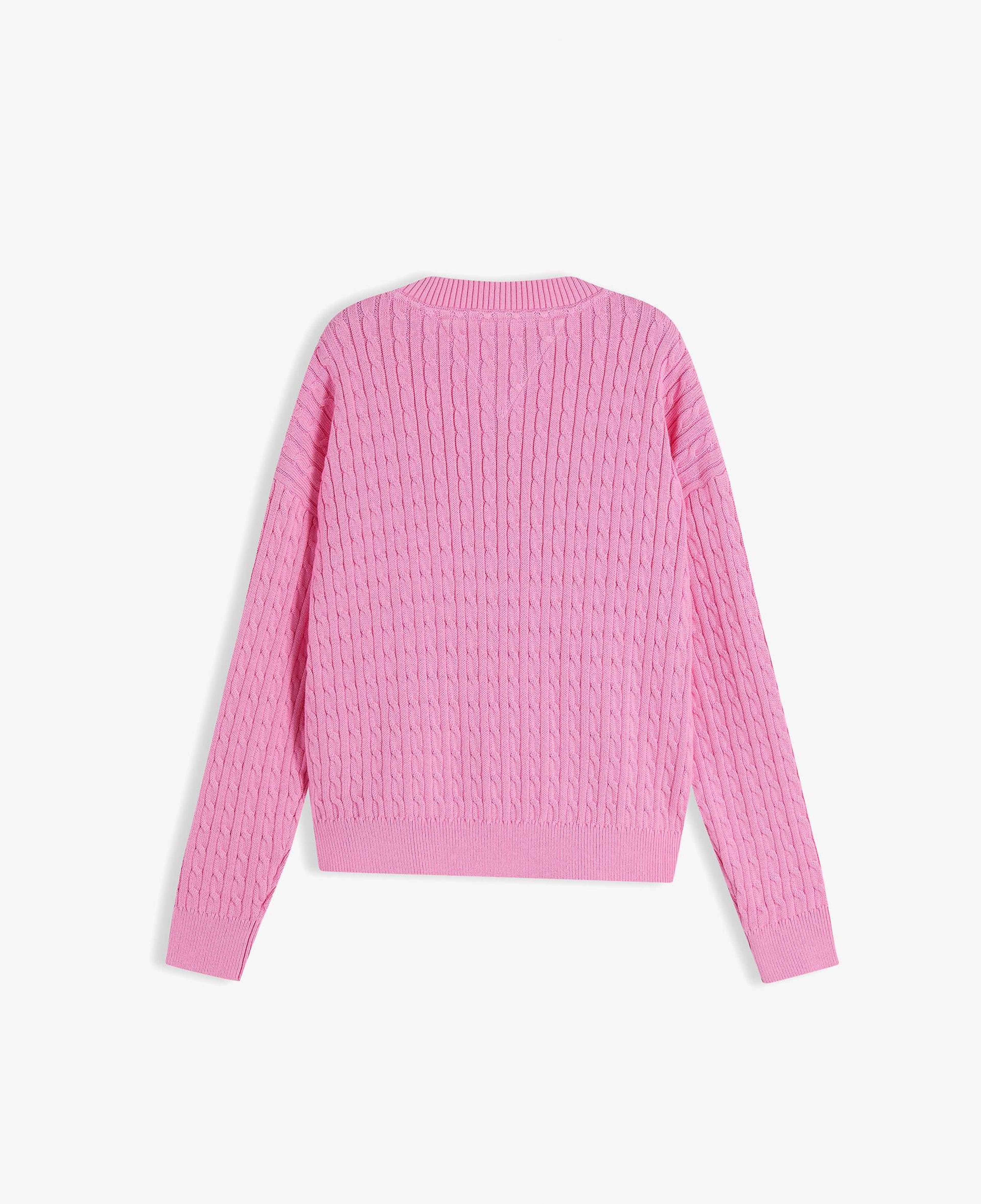 Tommy Hilfiger Cable Çocuk Pembe Triko
