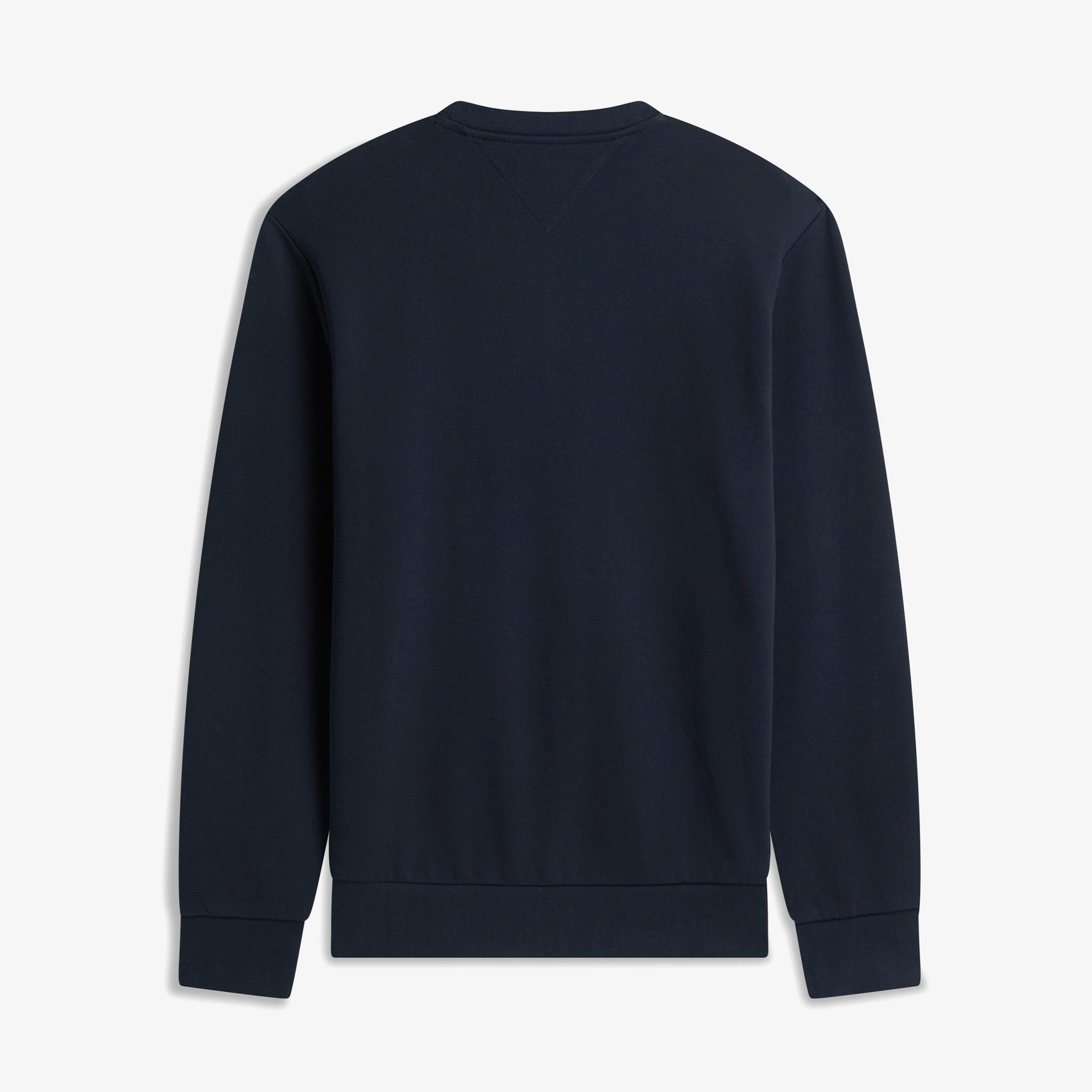 Tommy Hilfiger 1985 Terry Crew Erkek Lacivert Sweatshirt