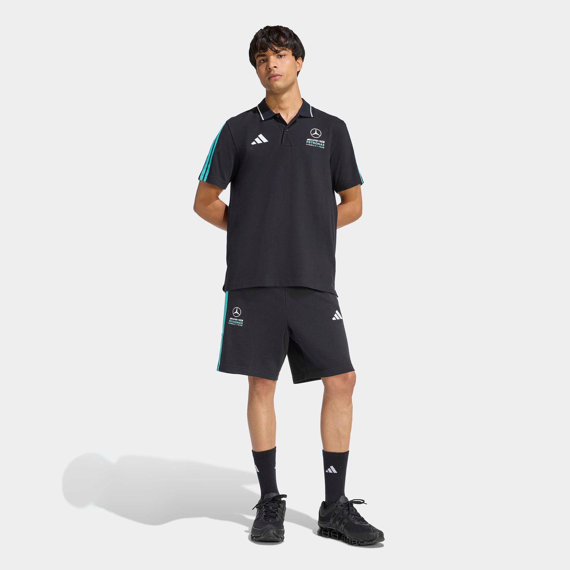 adidas Mercedes-AMG Petronas F1 Erkek Siyah Polo T-Shirt