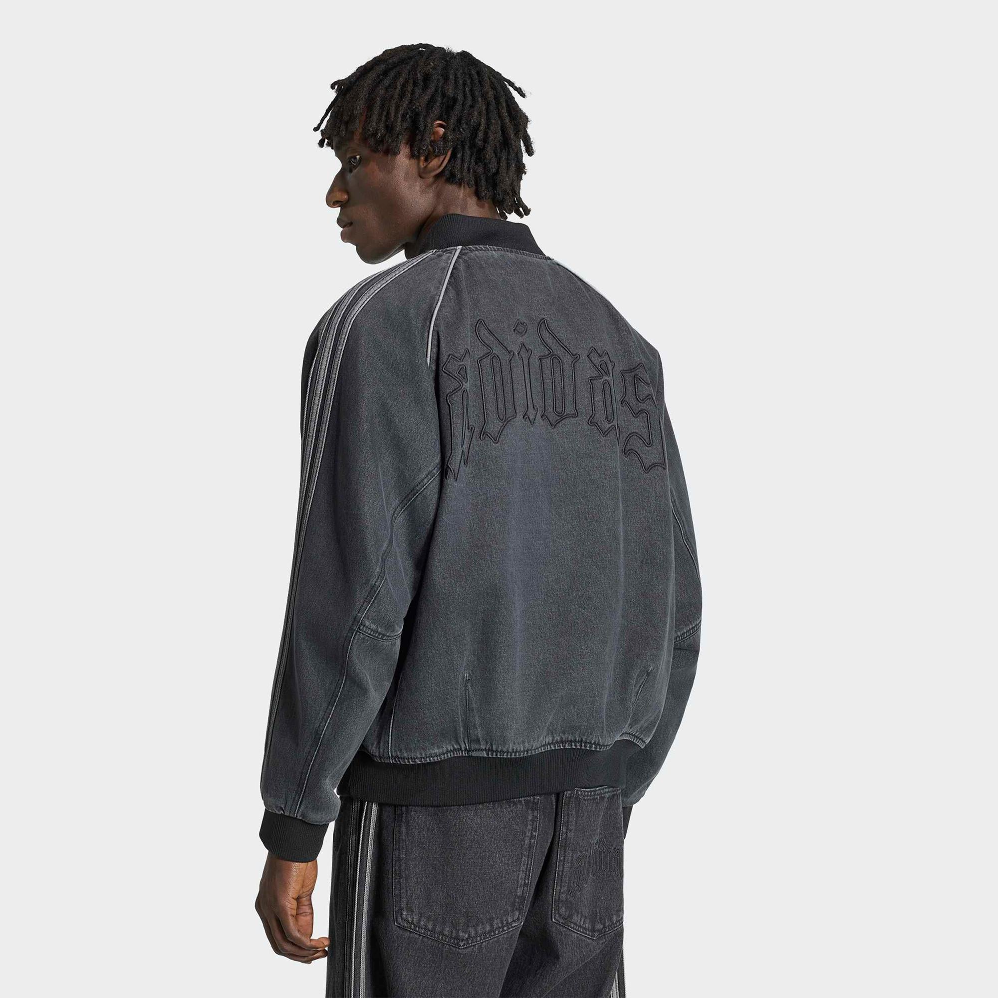 adidas Denim Track Erkek Gri Ceket