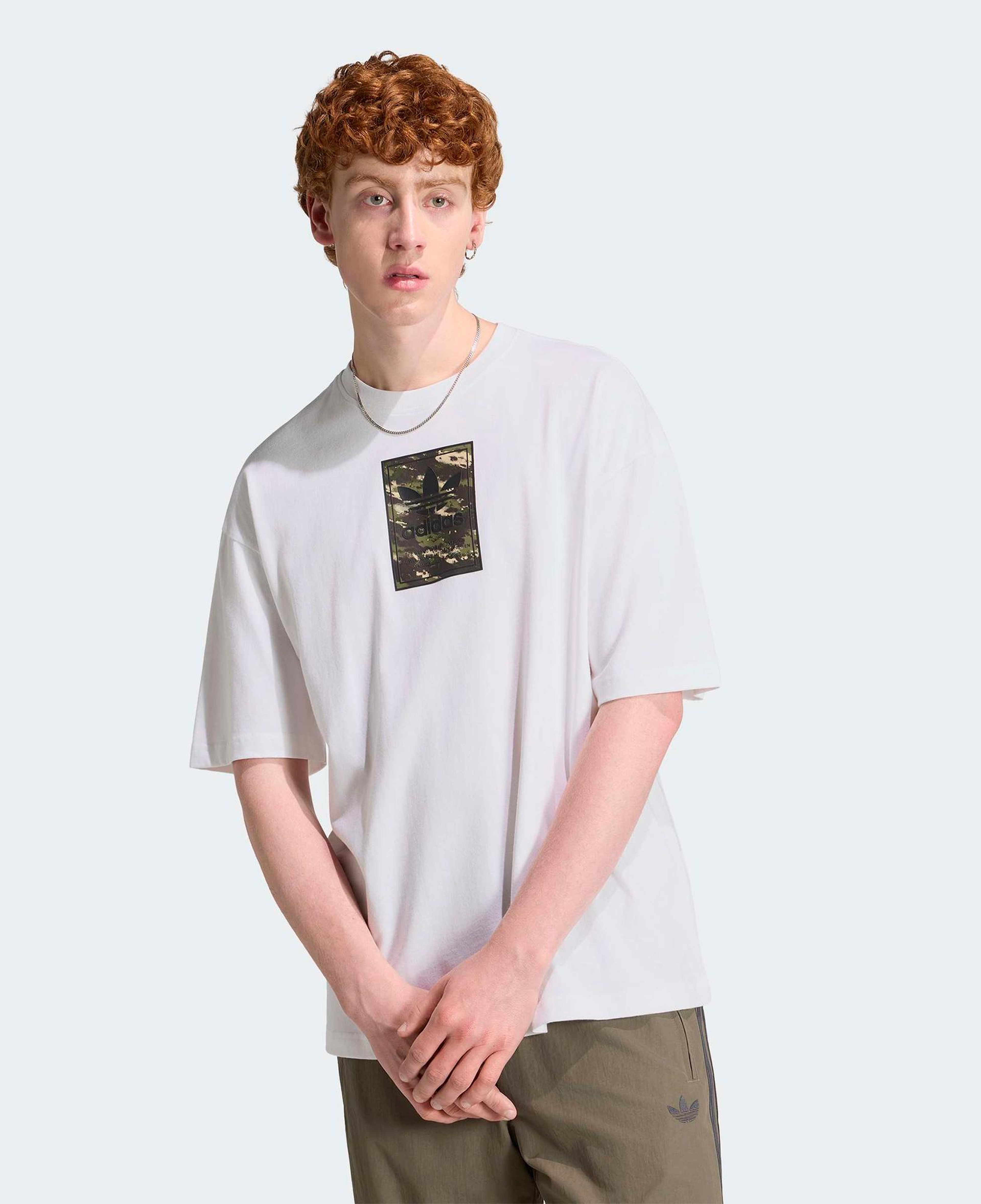 adidas Camo Tongue Erkek Beyaz T-Shirt