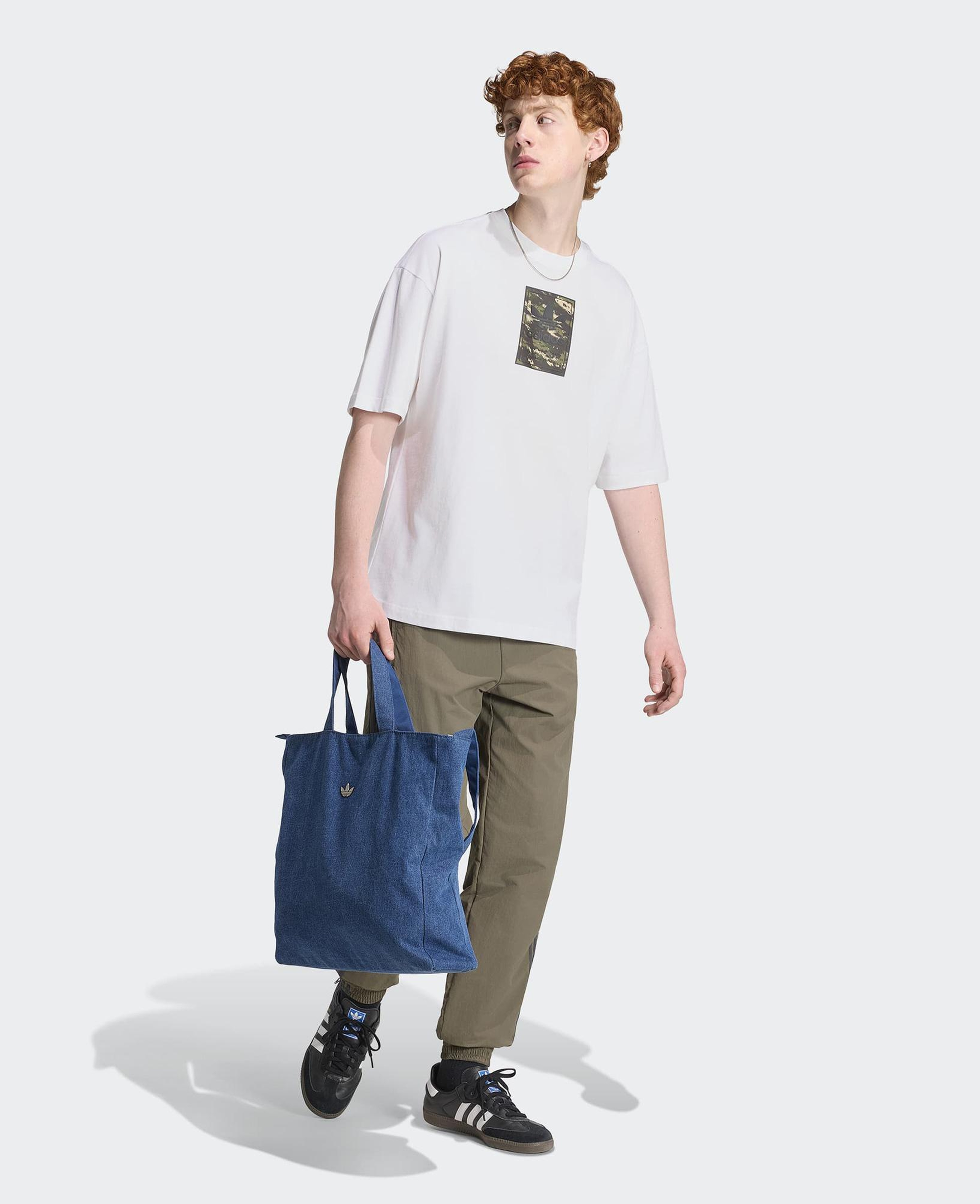 adidas Camo Tongue Erkek Beyaz T-Shirt