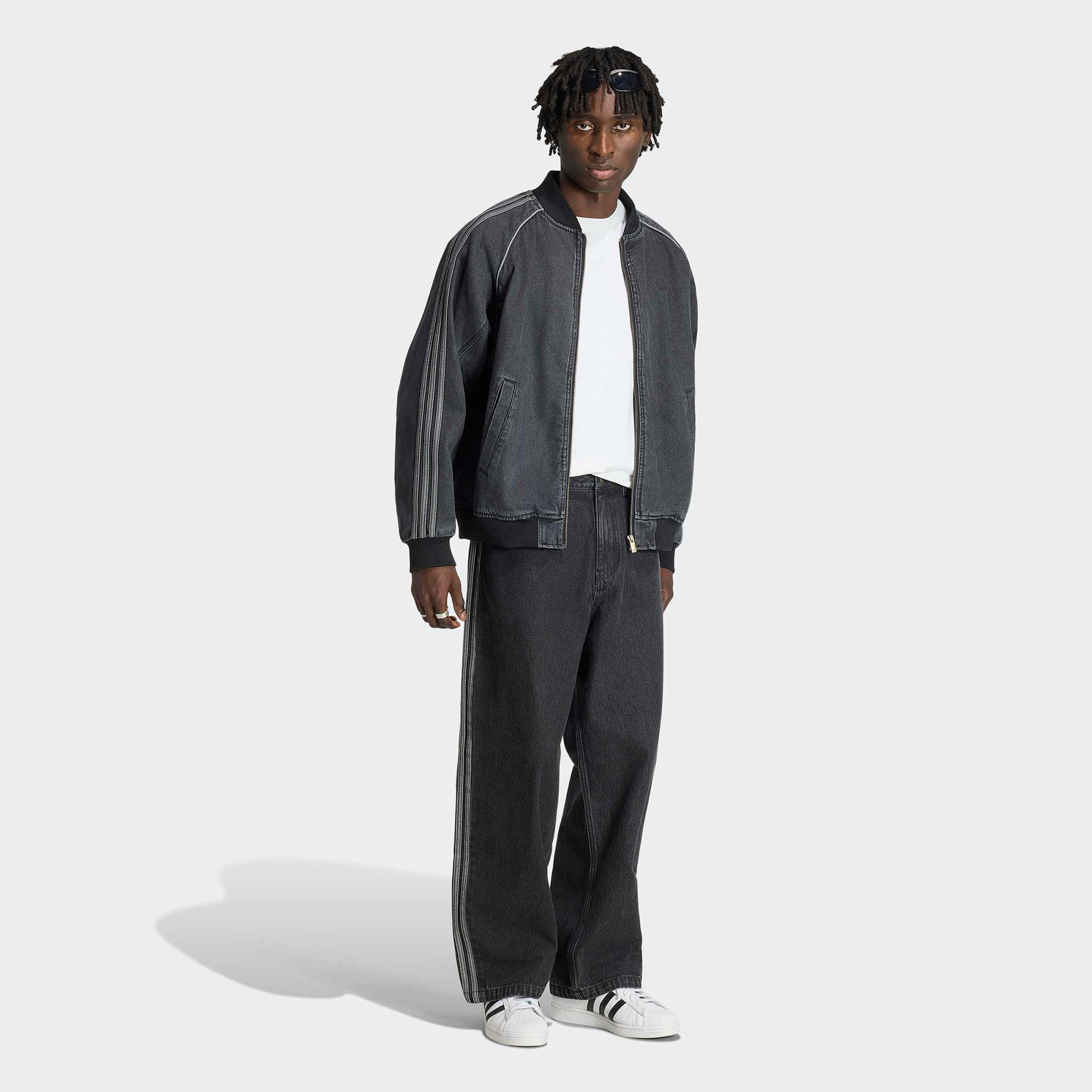 adidas Denim Straight Erkek Siyah Jean Pantolon