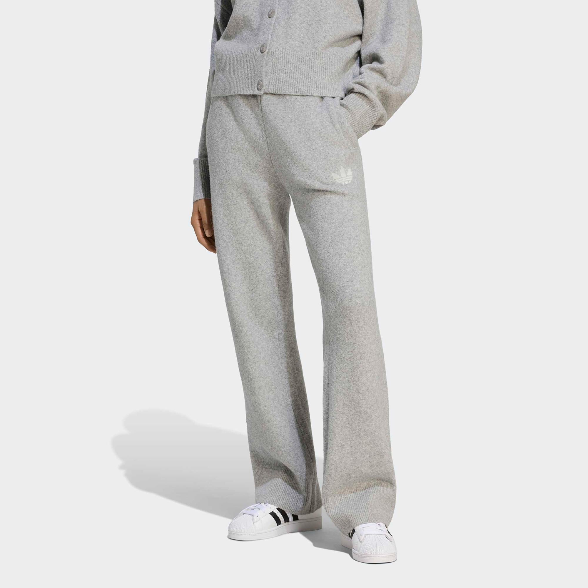 adidas Essentials Knit Kadın Gri Eşofman Altı