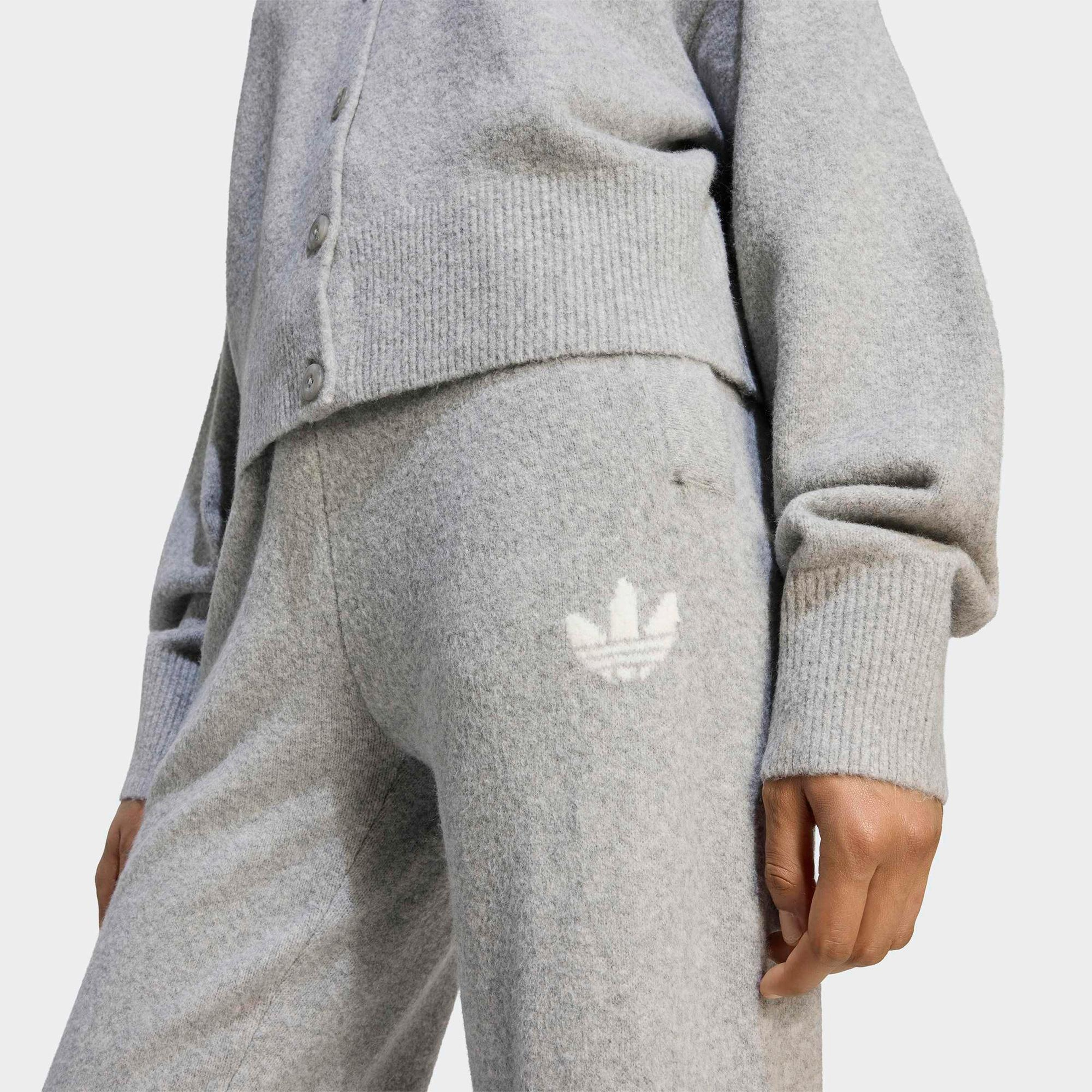 adidas Essentials Knit Kadın Gri Eşofman Altı