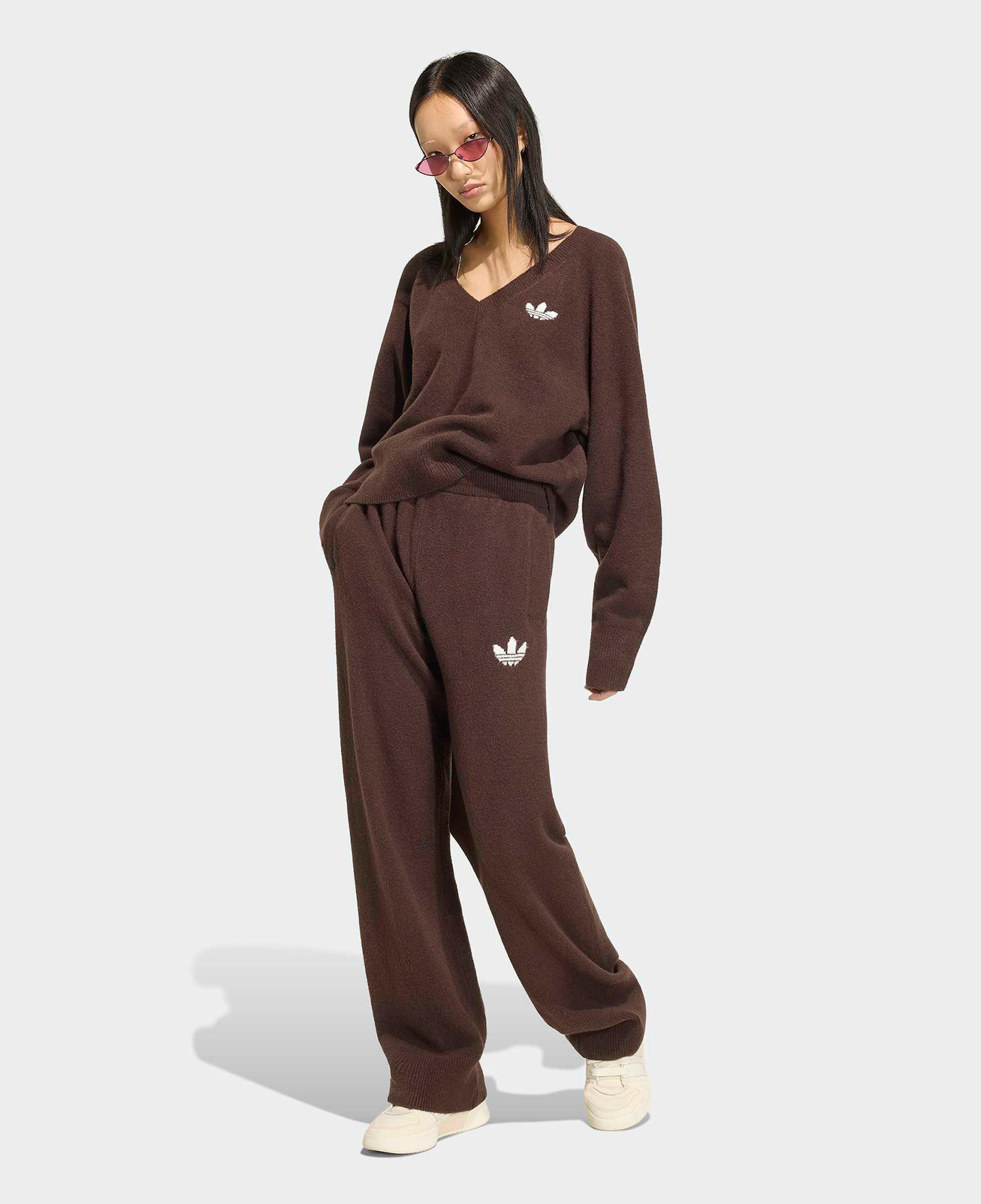 adidas Essentials Knit Kadın Kahverengi Eşofman Altı