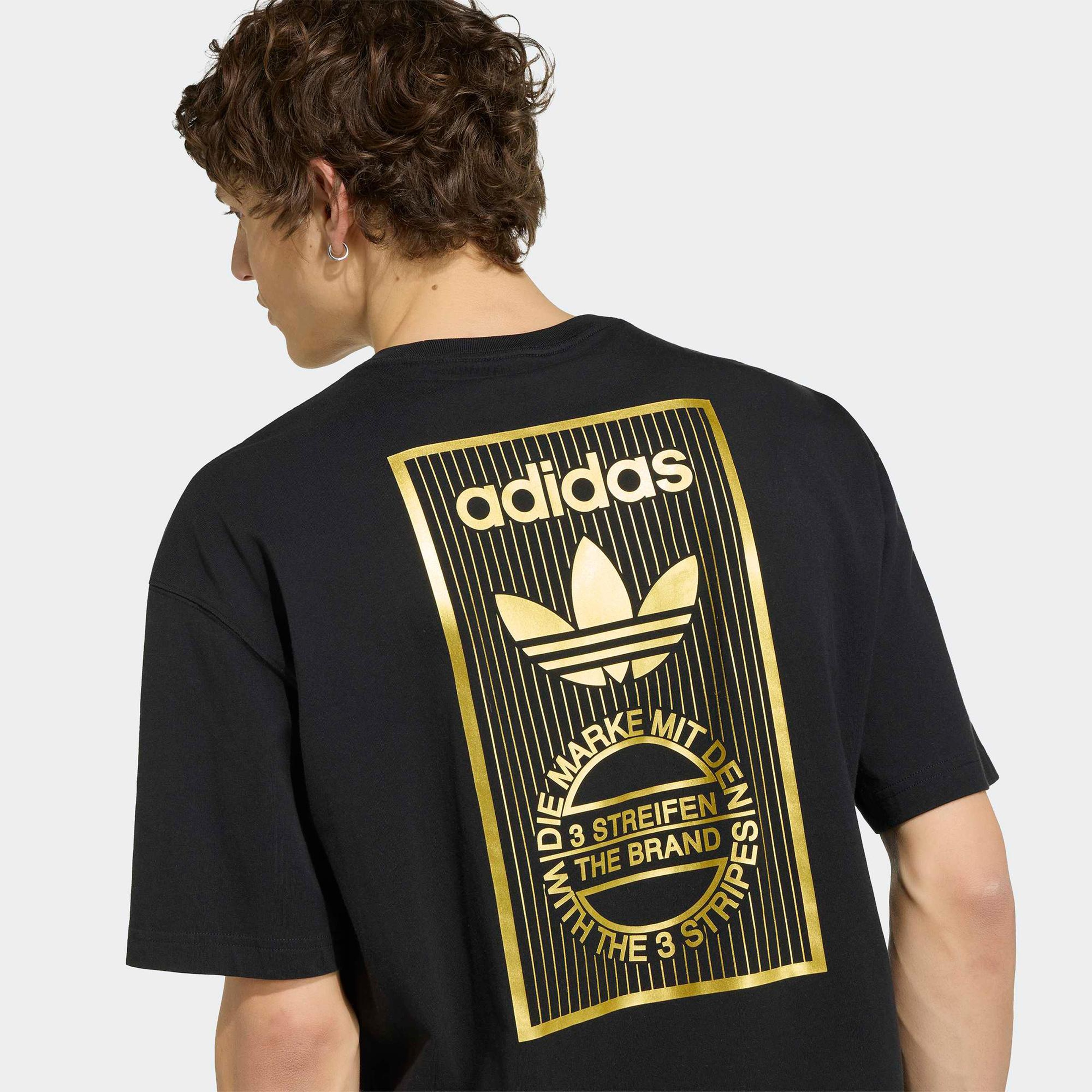 adidas Varsity Gold Erkek Siyah T-Shirt