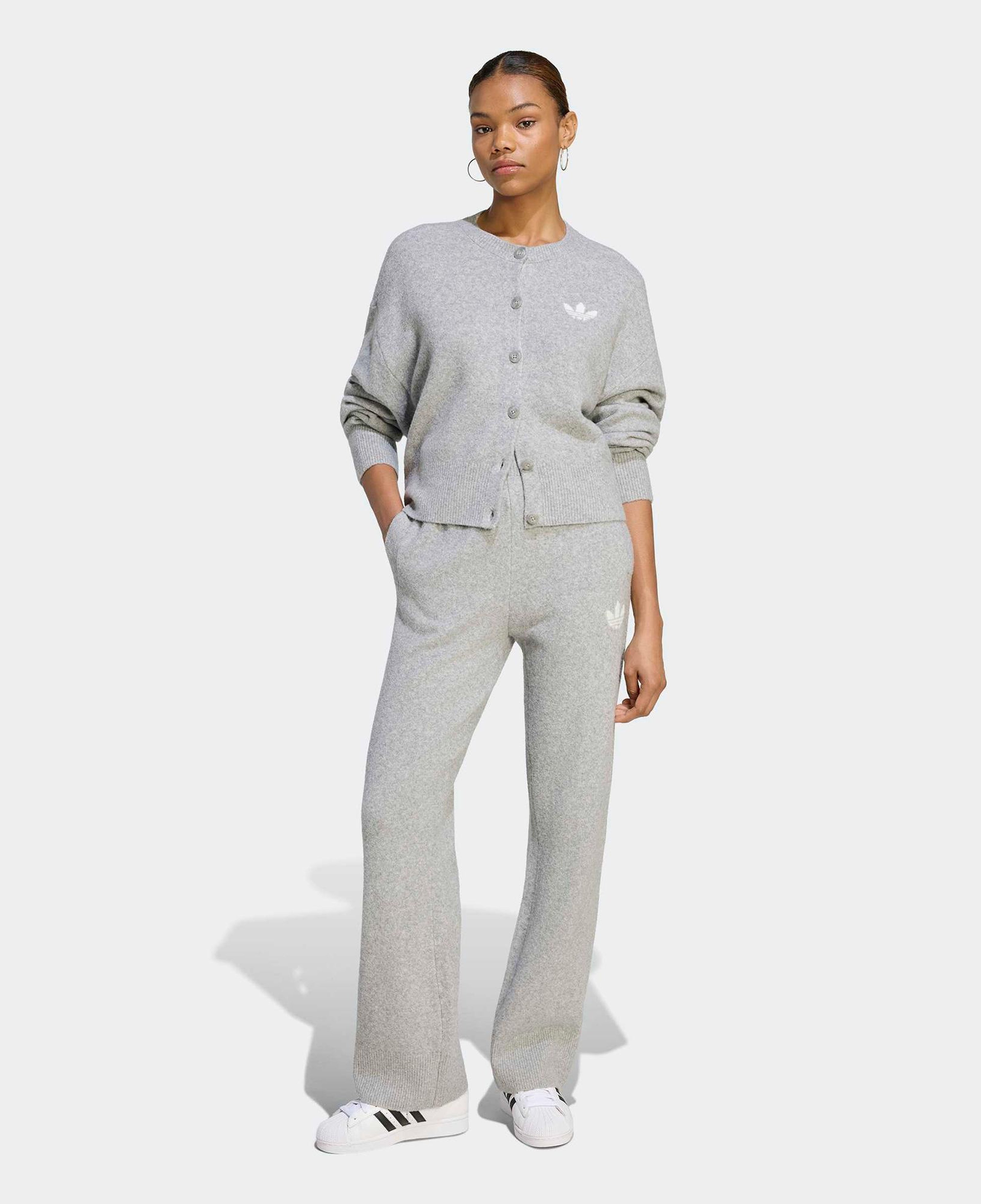 adidas Essentials Cardigan Kadın Gri Hırka
