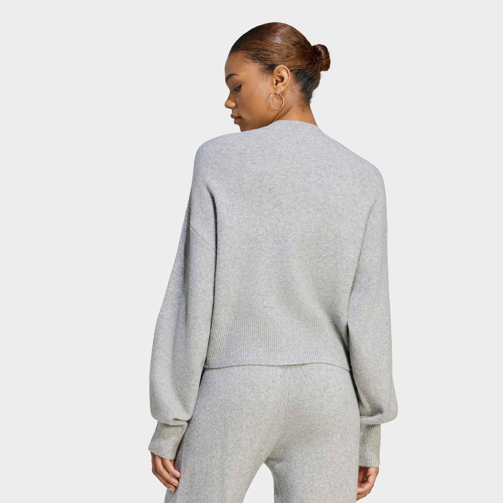 adidas Essentials Cardigan Kadın Gri Hırka
