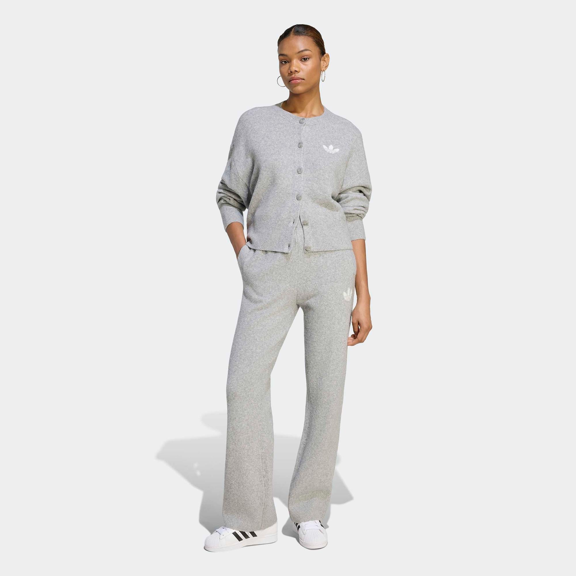 adidas Essentials Cardigan Kadın Gri Hırka