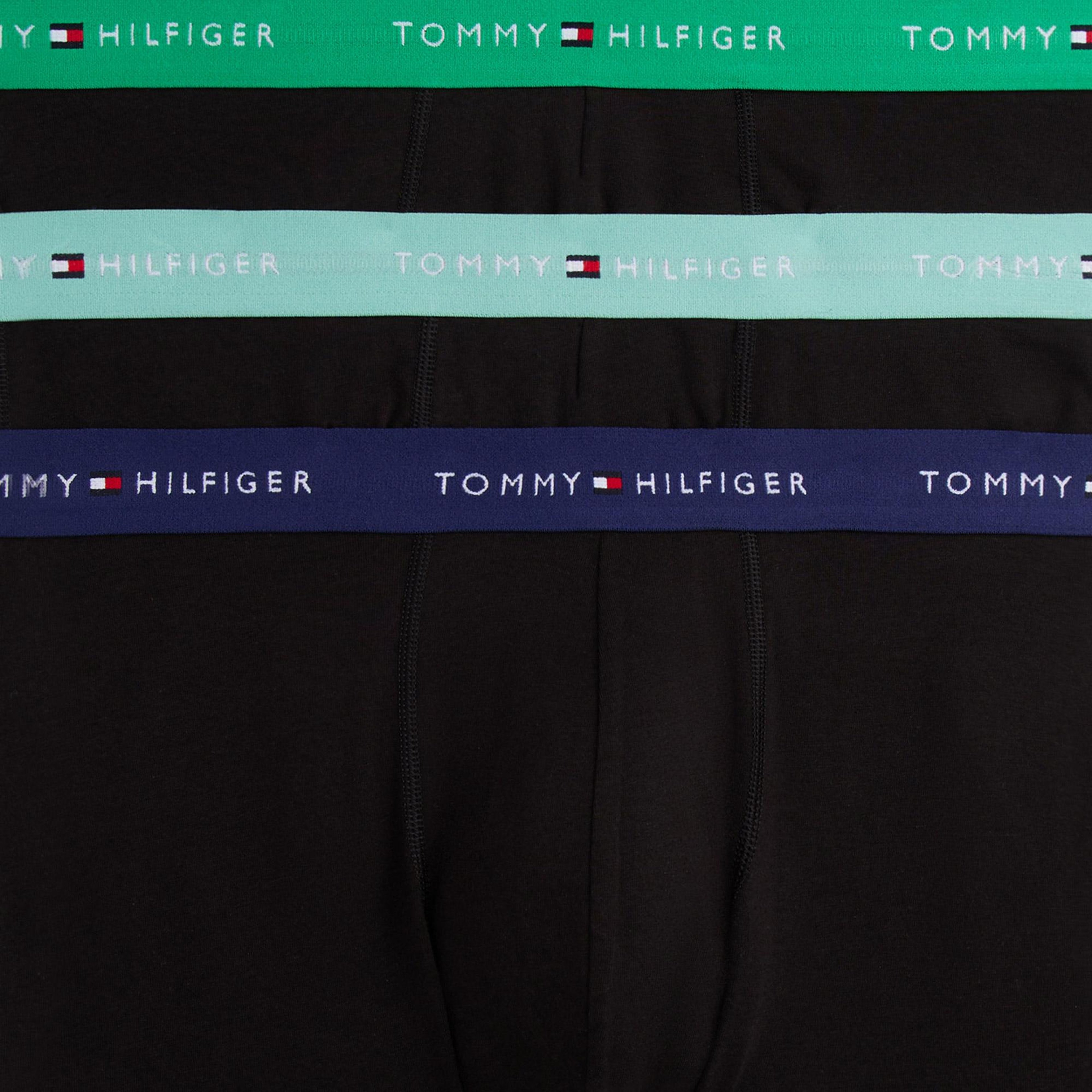 Tommy Hilfiger Erkek Siyah 3'lü Boxer