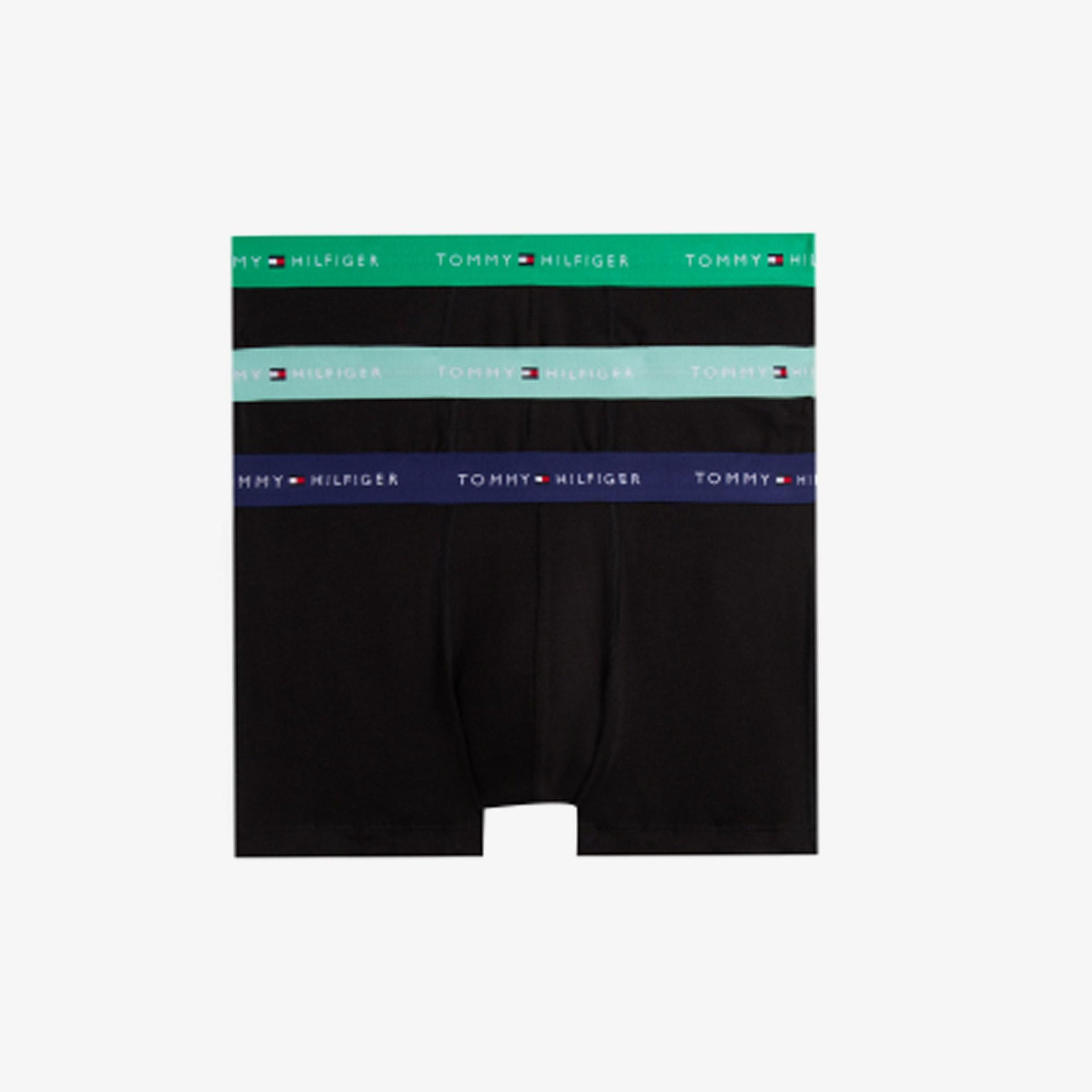 Tommy Hilfiger Erkek Siyah 3'lü Boxer