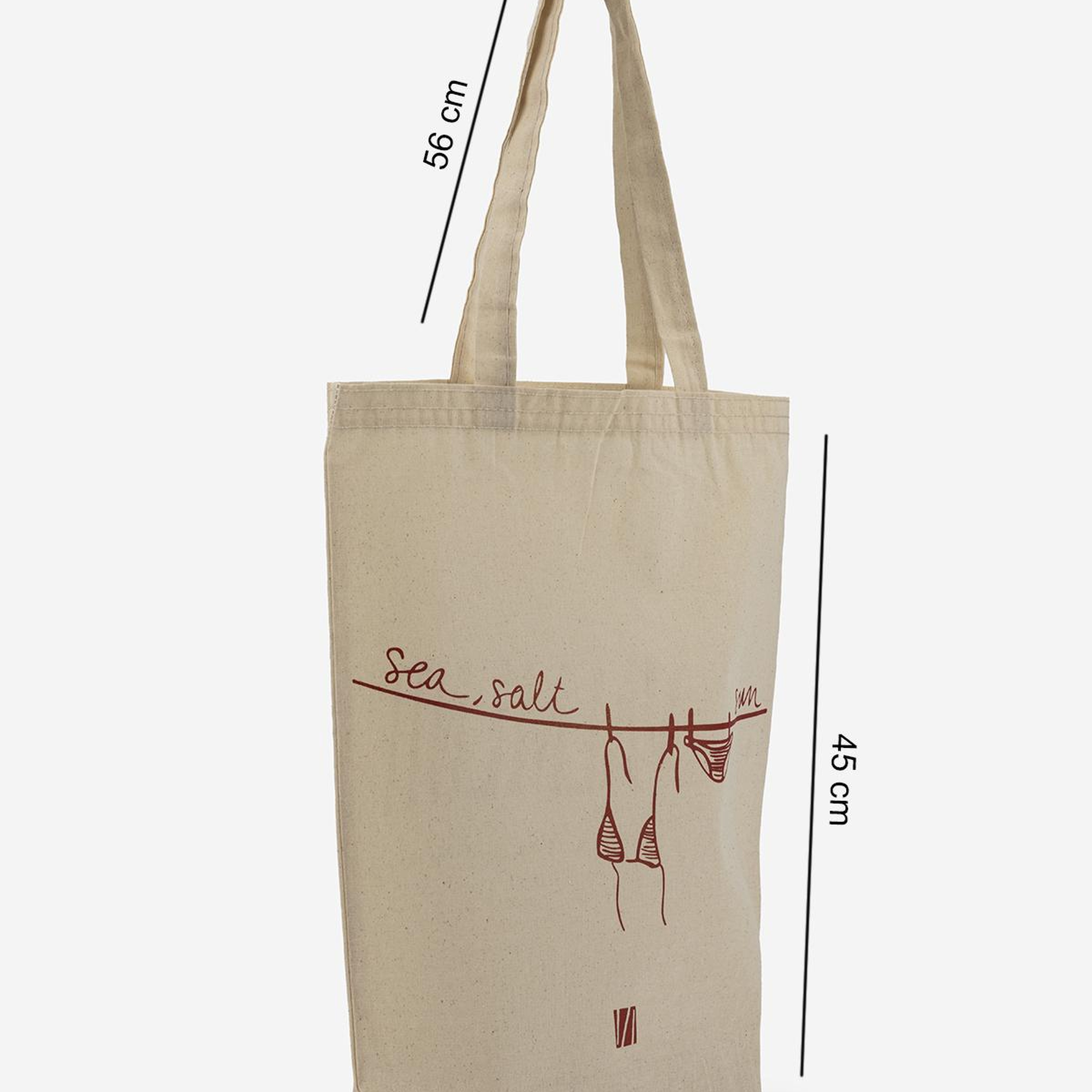 Valmenti Unisex Tekstil Kırmızı Bez Poşet Çanta