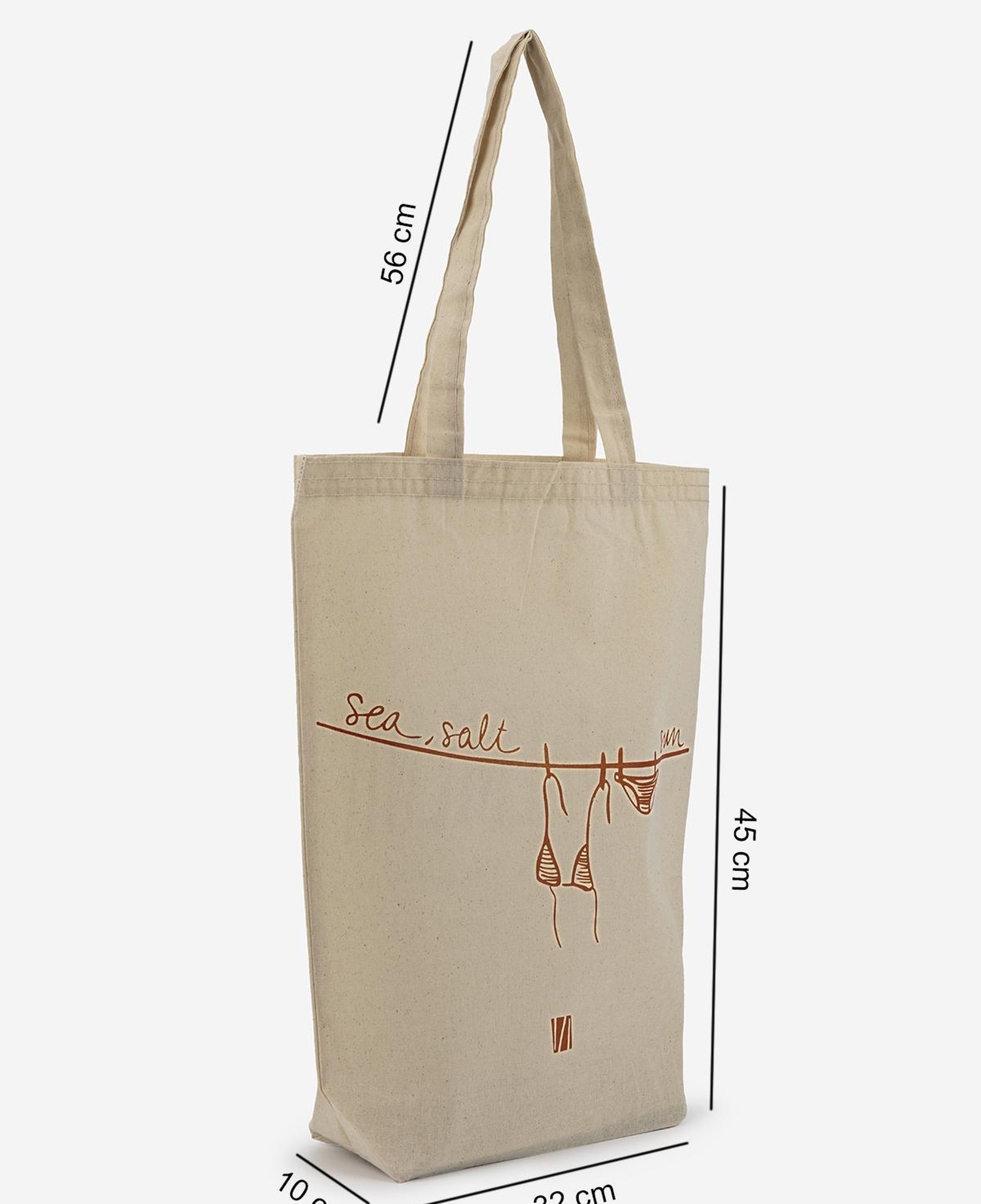 Valmenti Unisex Tekstil Turuncu Bez Poşet Çanta