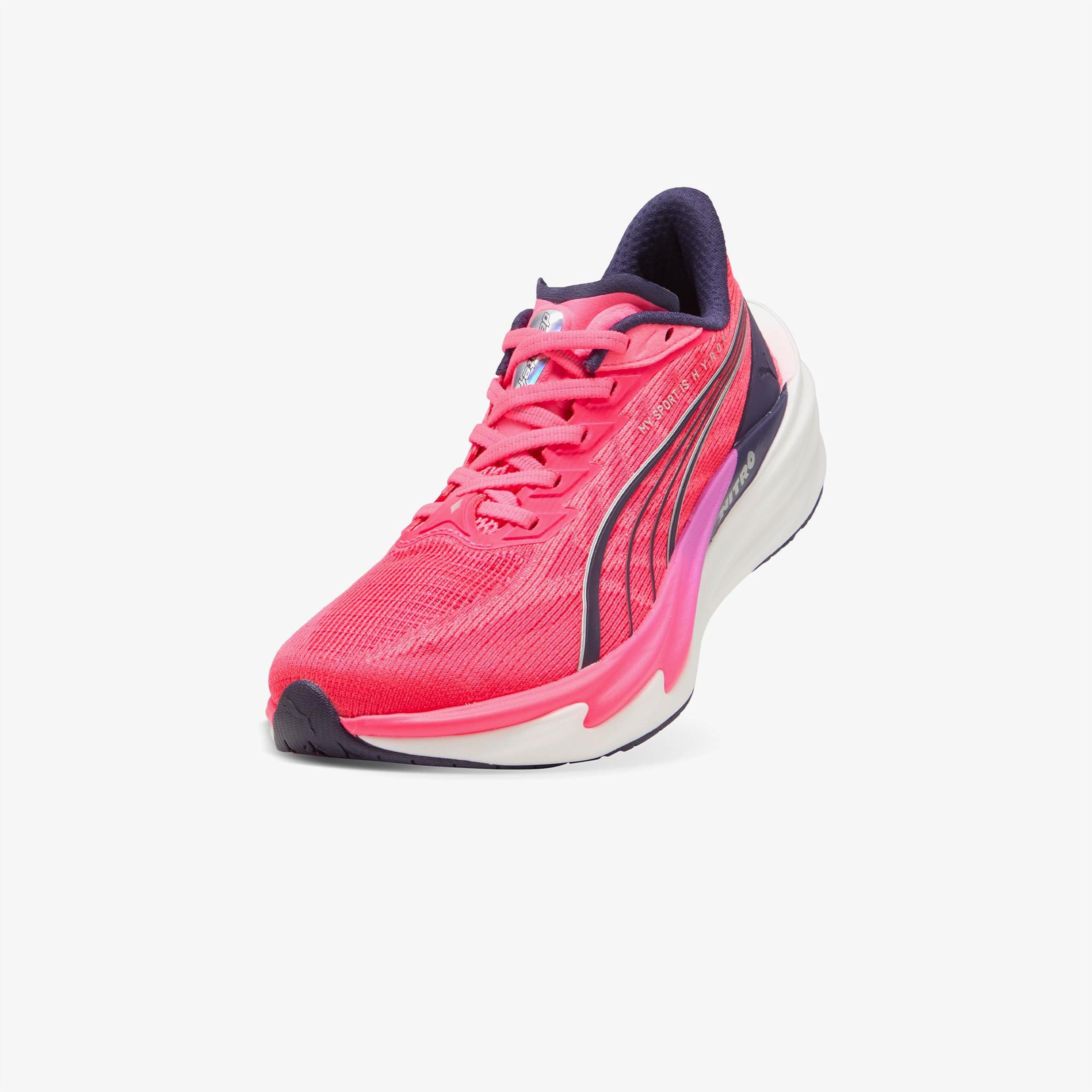 Puma Deviate Nitro 4 x Hyrox Kadın Pembe Koşu Ayakkabısı