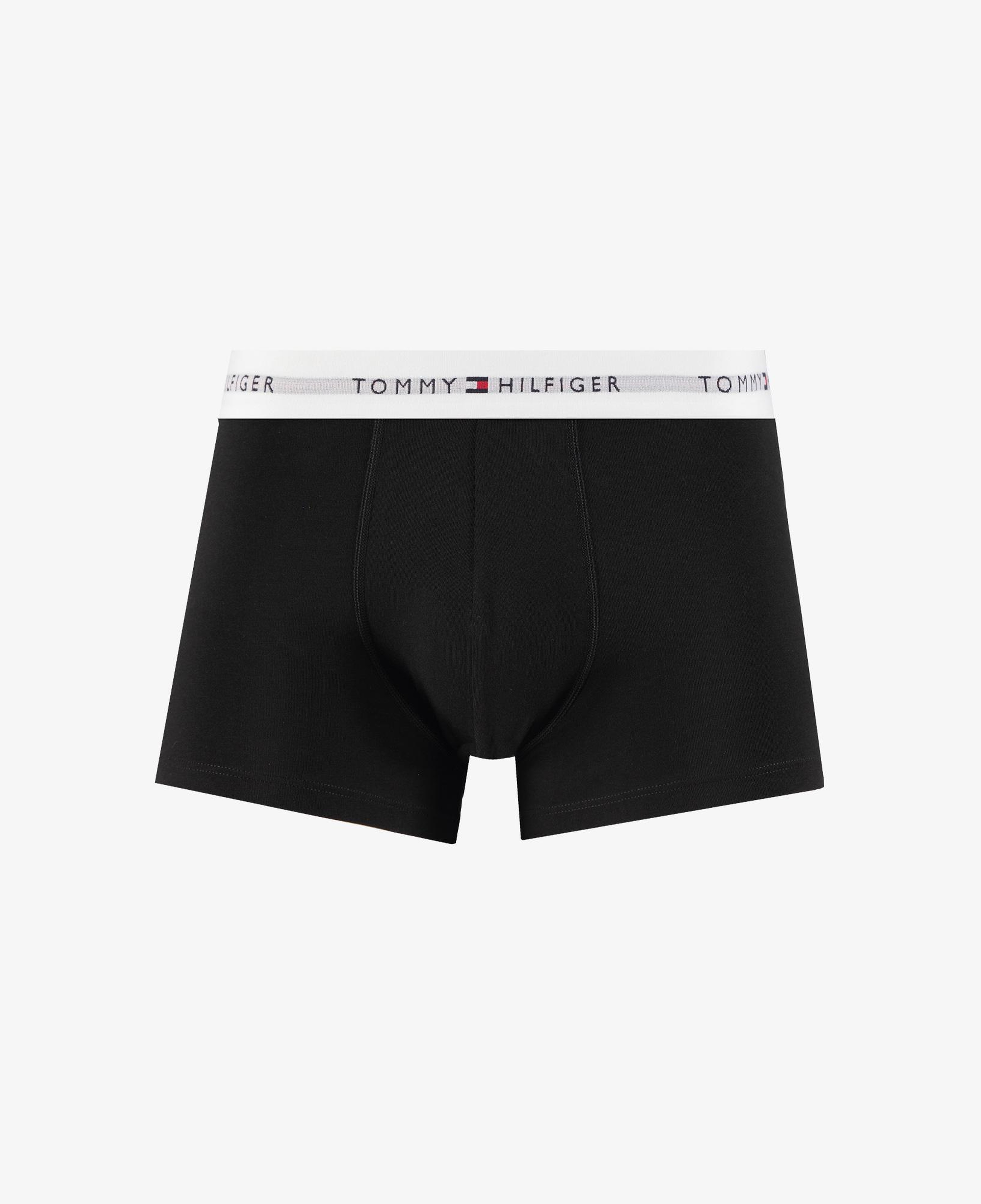 Tommy Hilfiger Microfibre Logo Erkek Siyah/Beyaz 3'lü Boxer