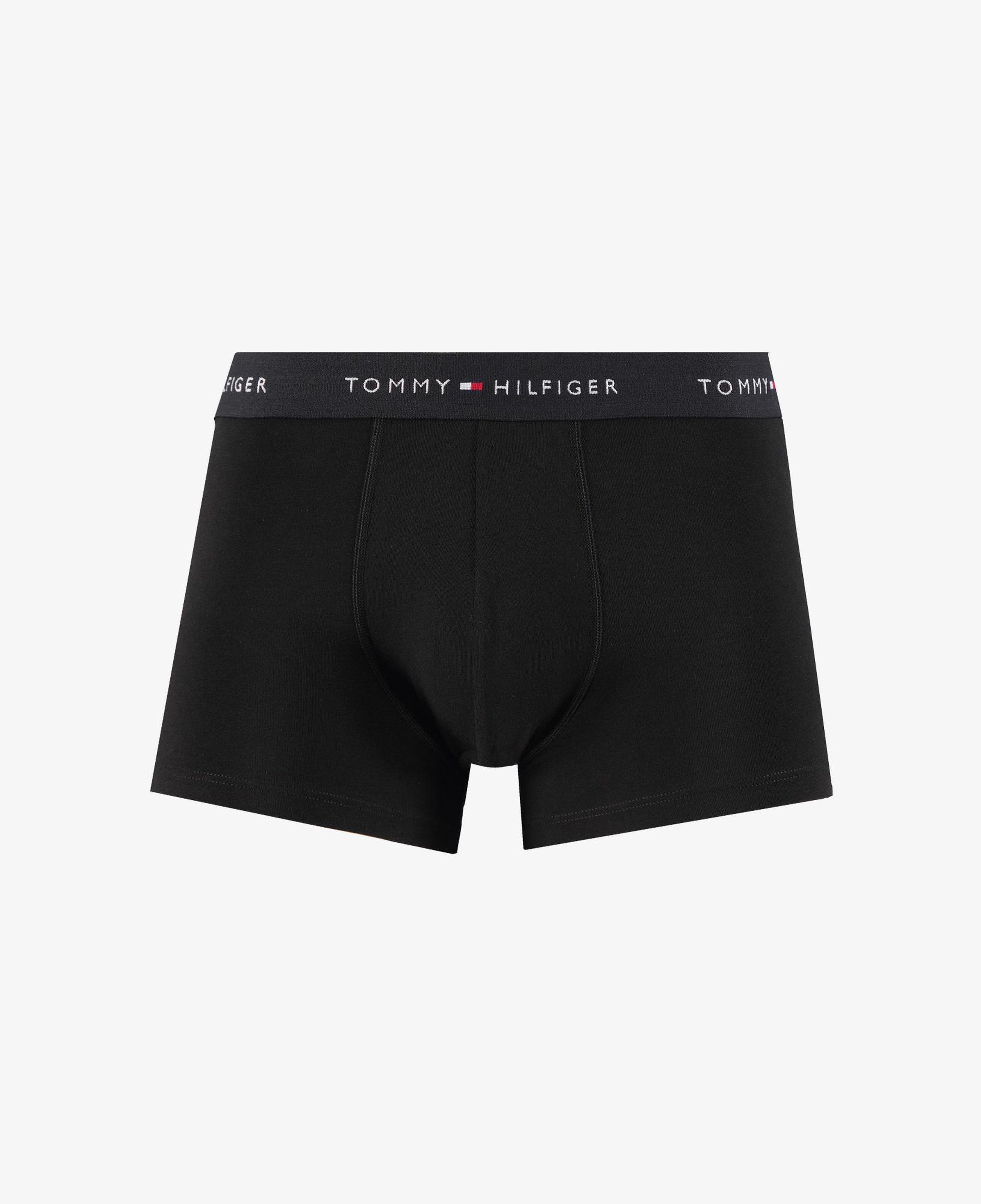 Tommy Hilfiger Microfibre Logo Erkek Siyah/Beyaz 3'lü Boxer