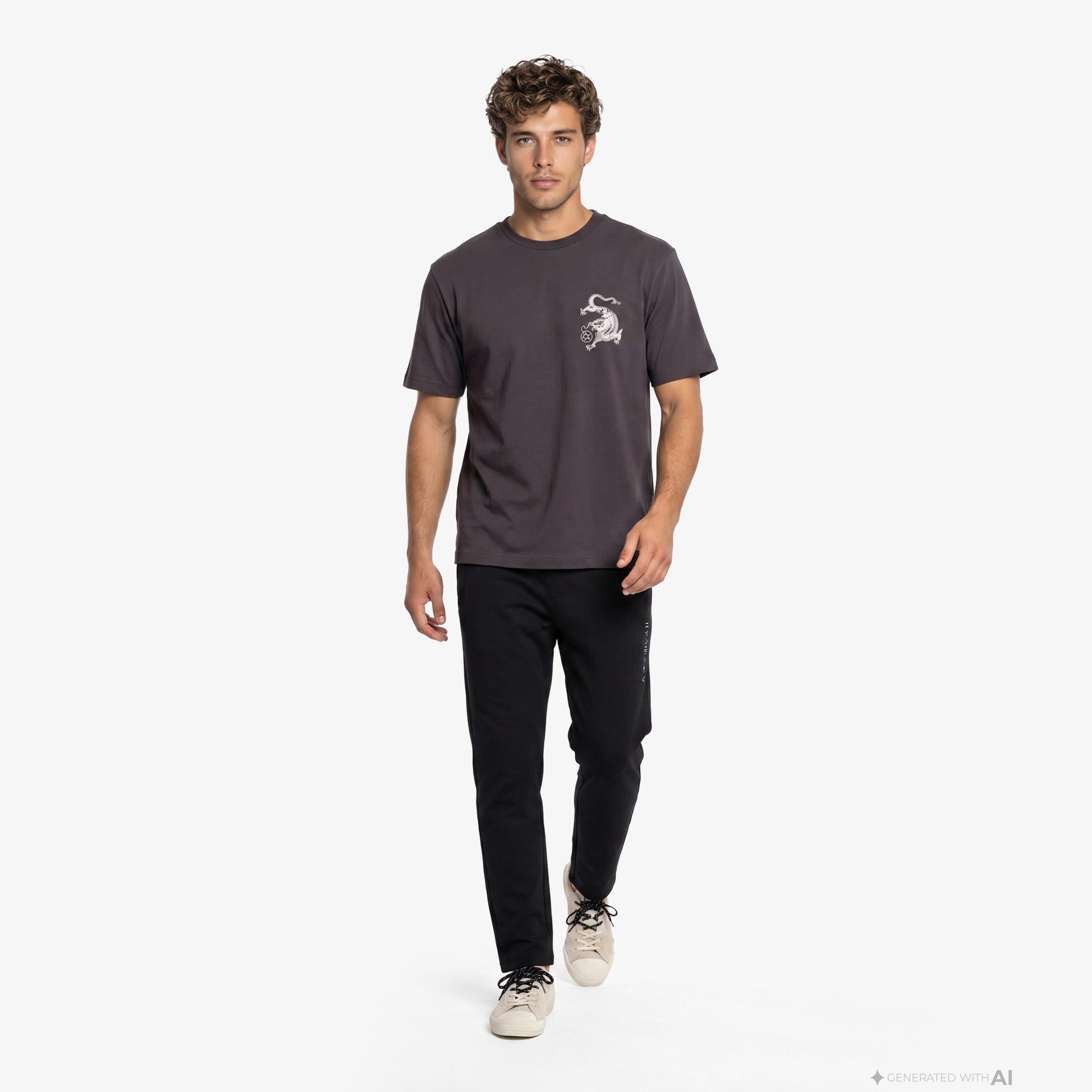 UNITED4 Regular Fit Erkek Siyah Eşofman Altı