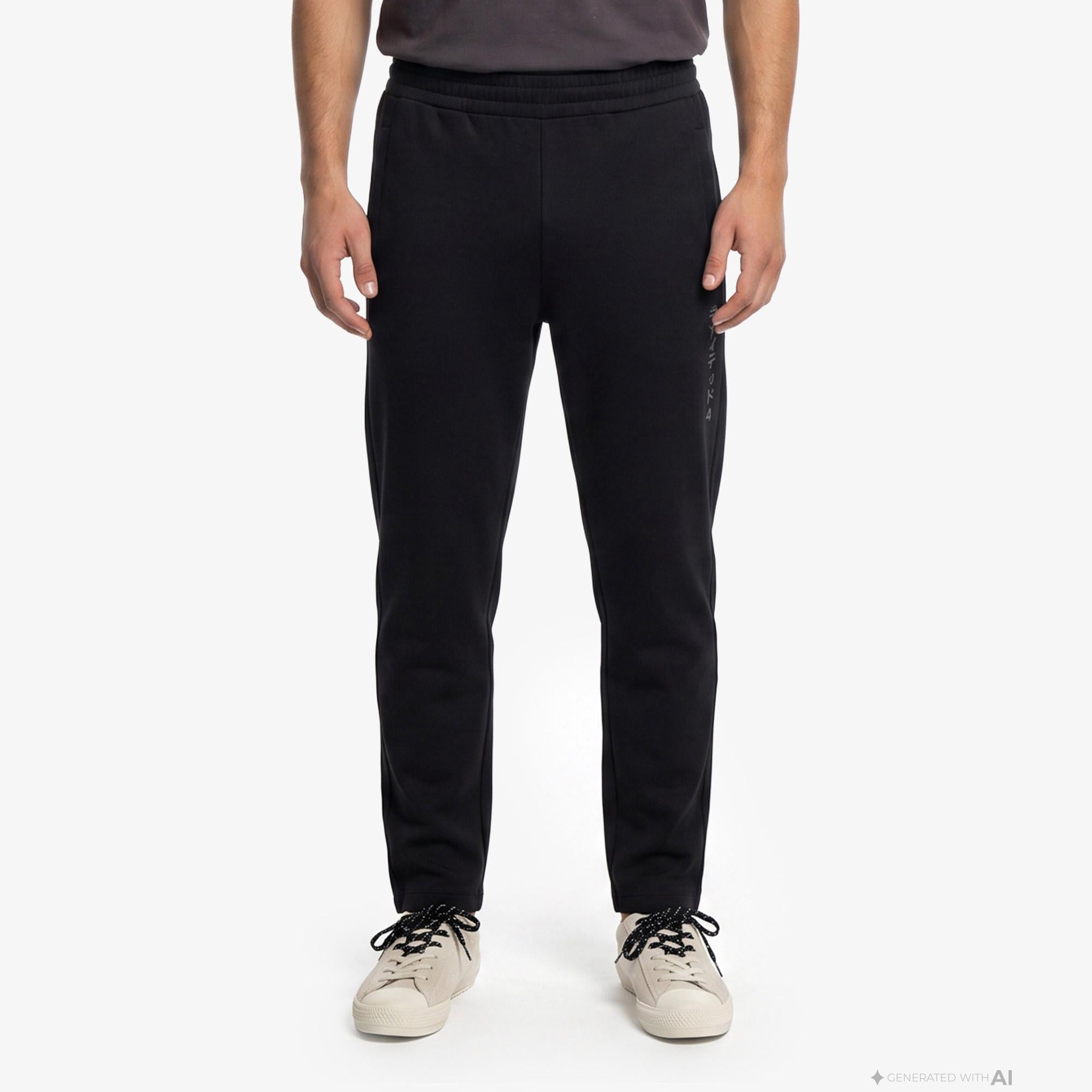 UNITED4 Regular Fit Erkek Siyah Eşofman Altı