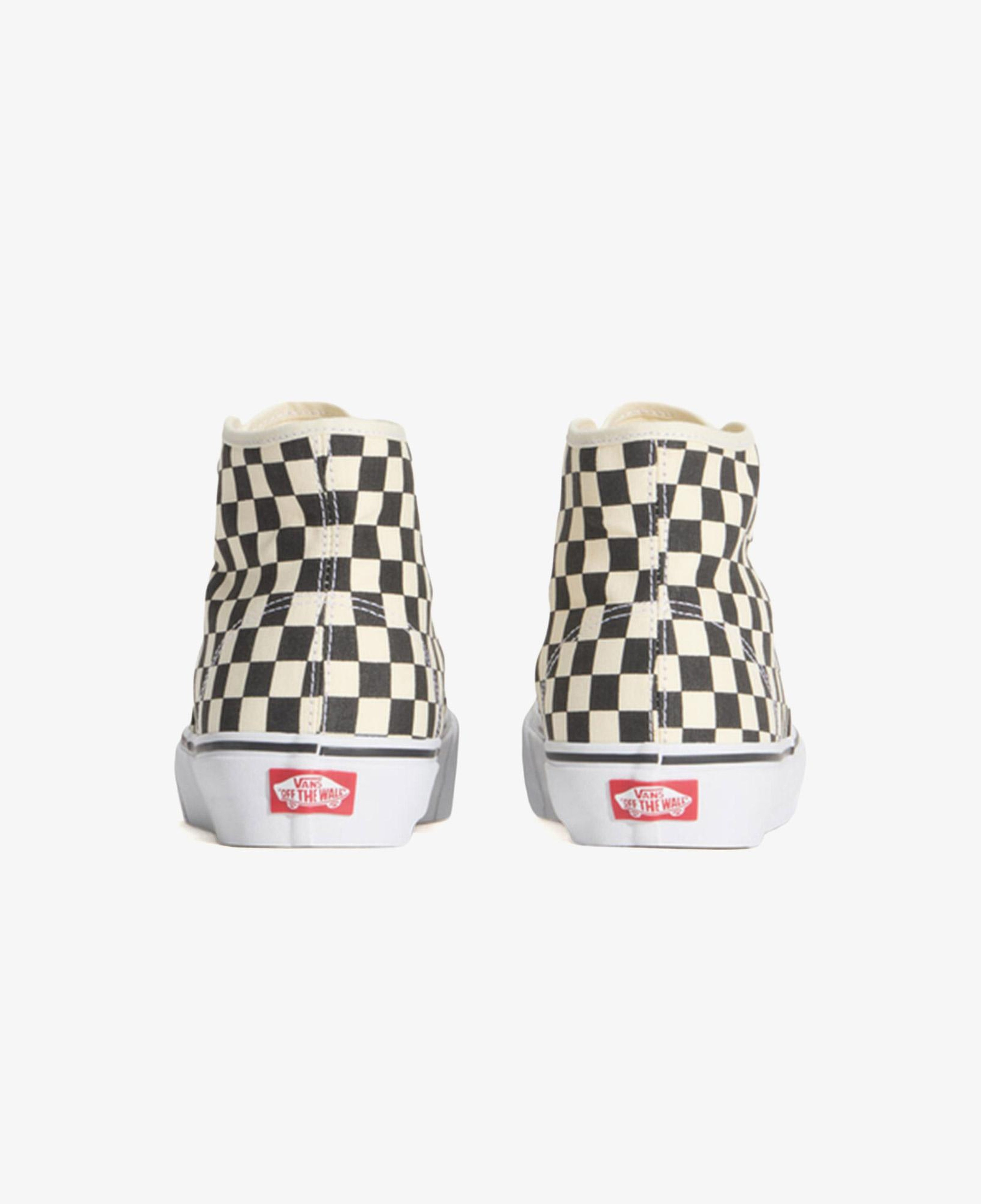 Vans Authentic Hi 2.0 Checkerboard Kadın Siyah Sneaker