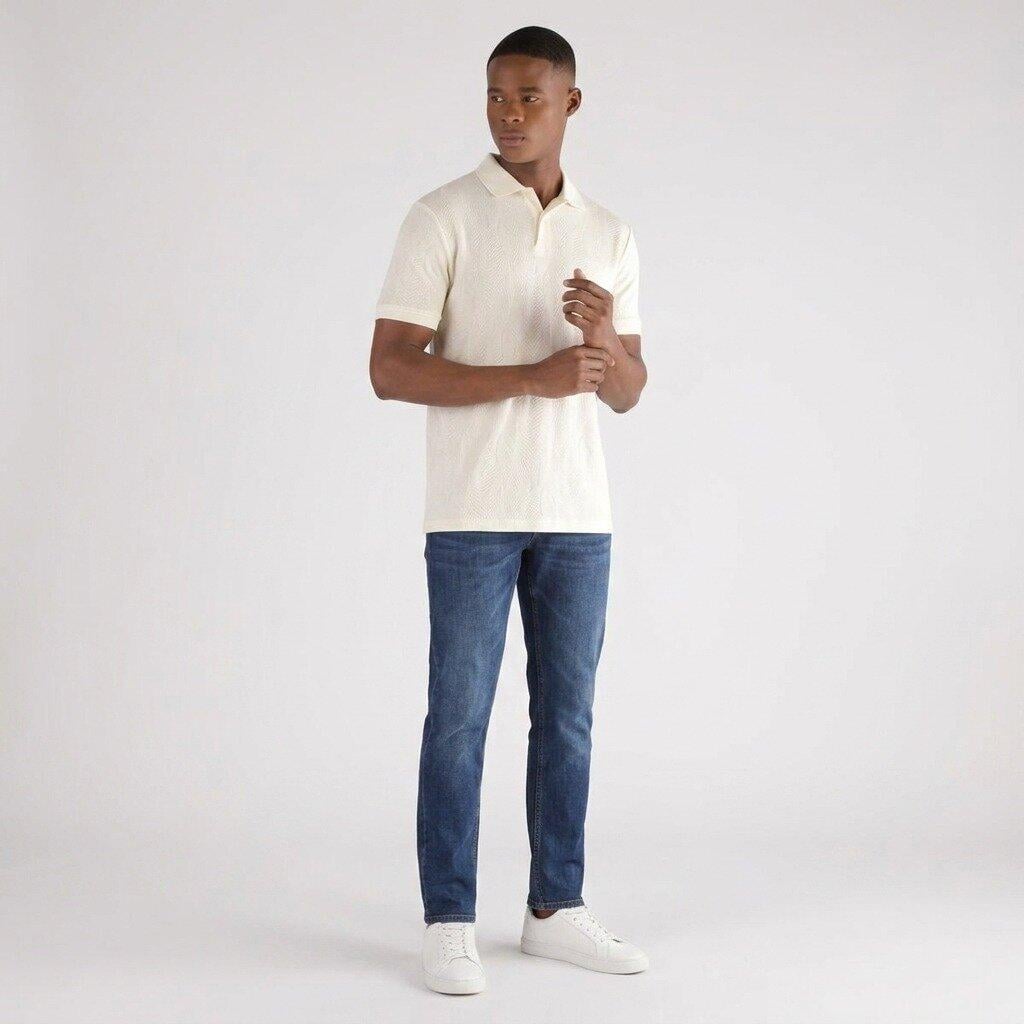 Jacquard Erkek Regular Fit Polo T-Shirt