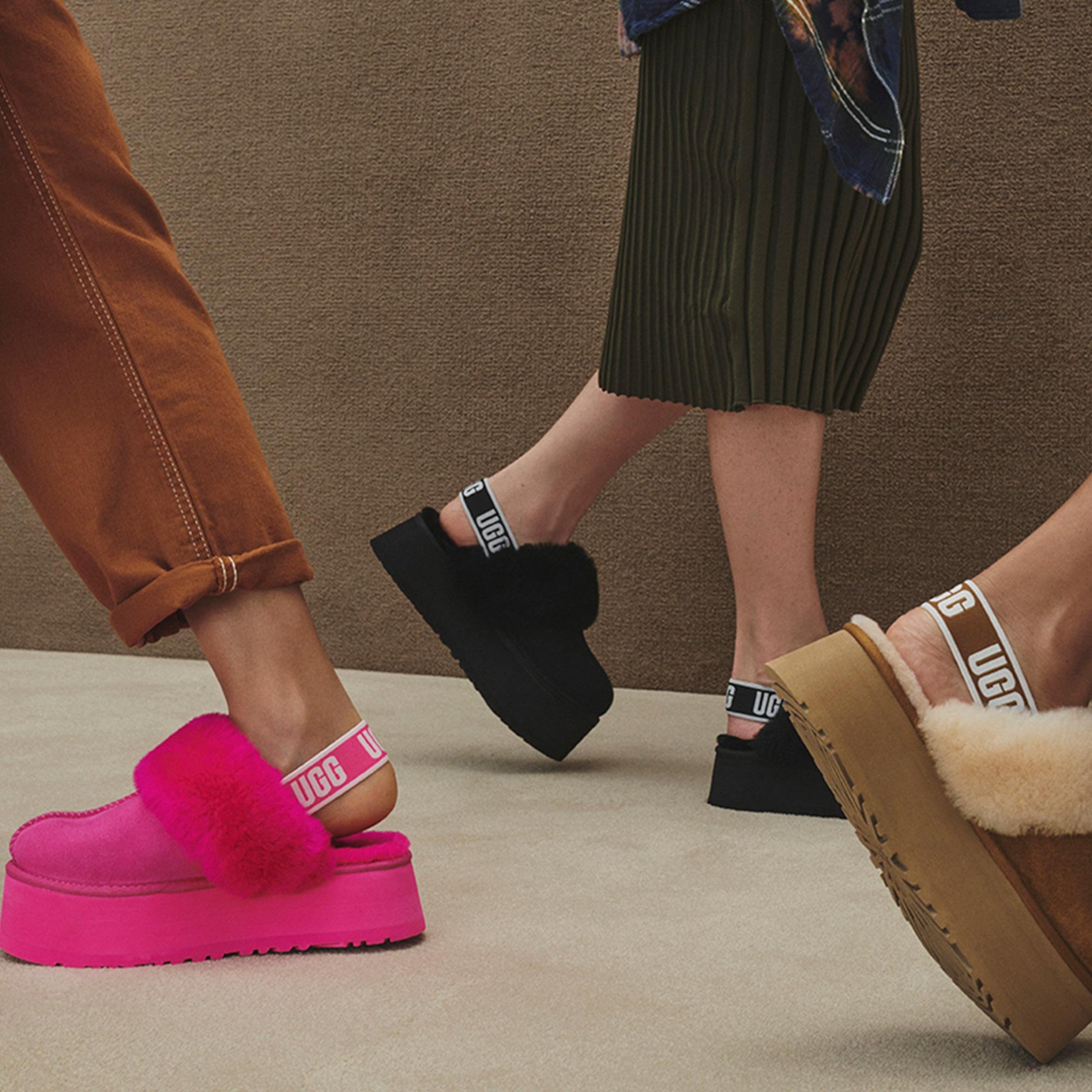 UGG Funkette Slipper Kadın Taba Terlik
