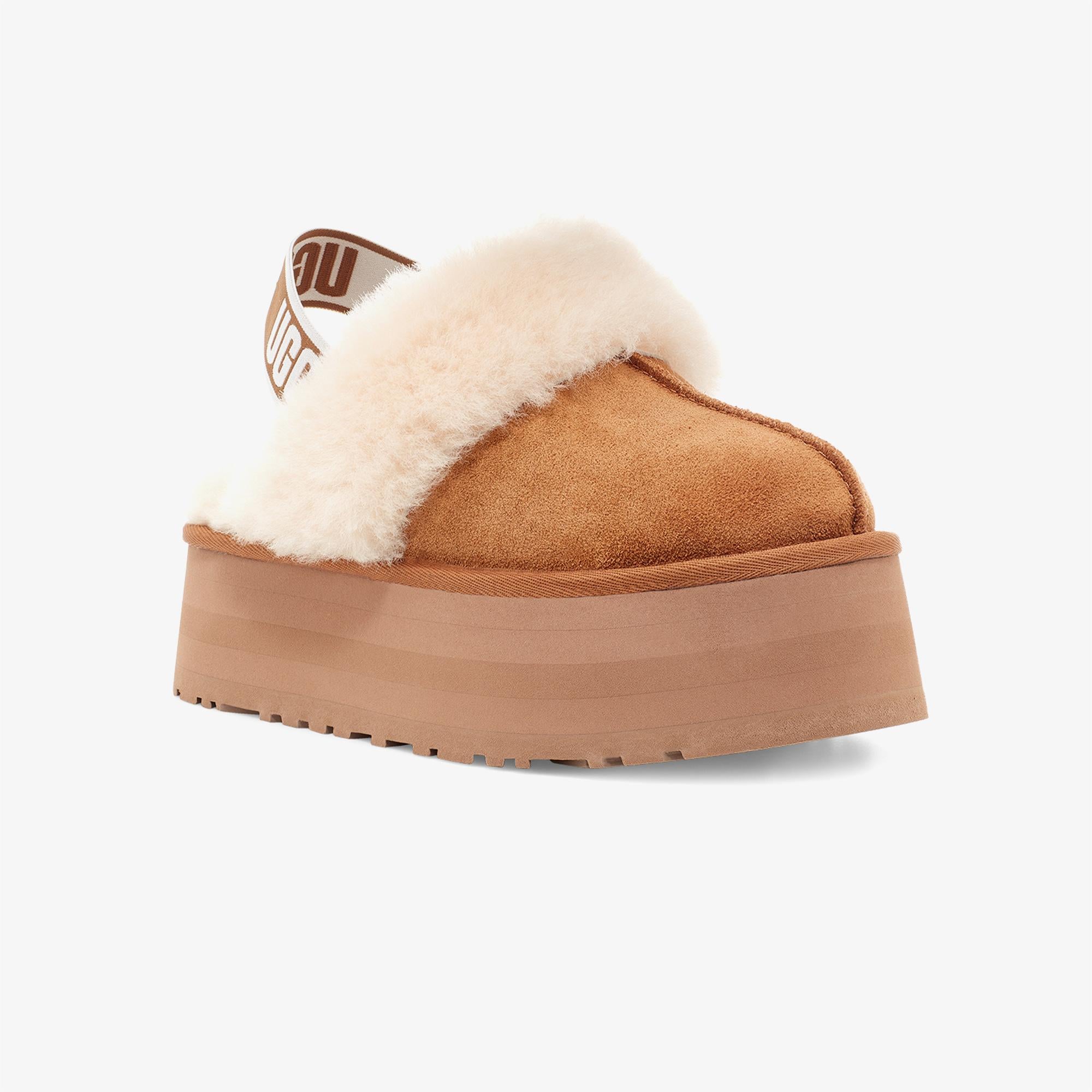 UGG Funkette Slipper Kadın Taba Terlik