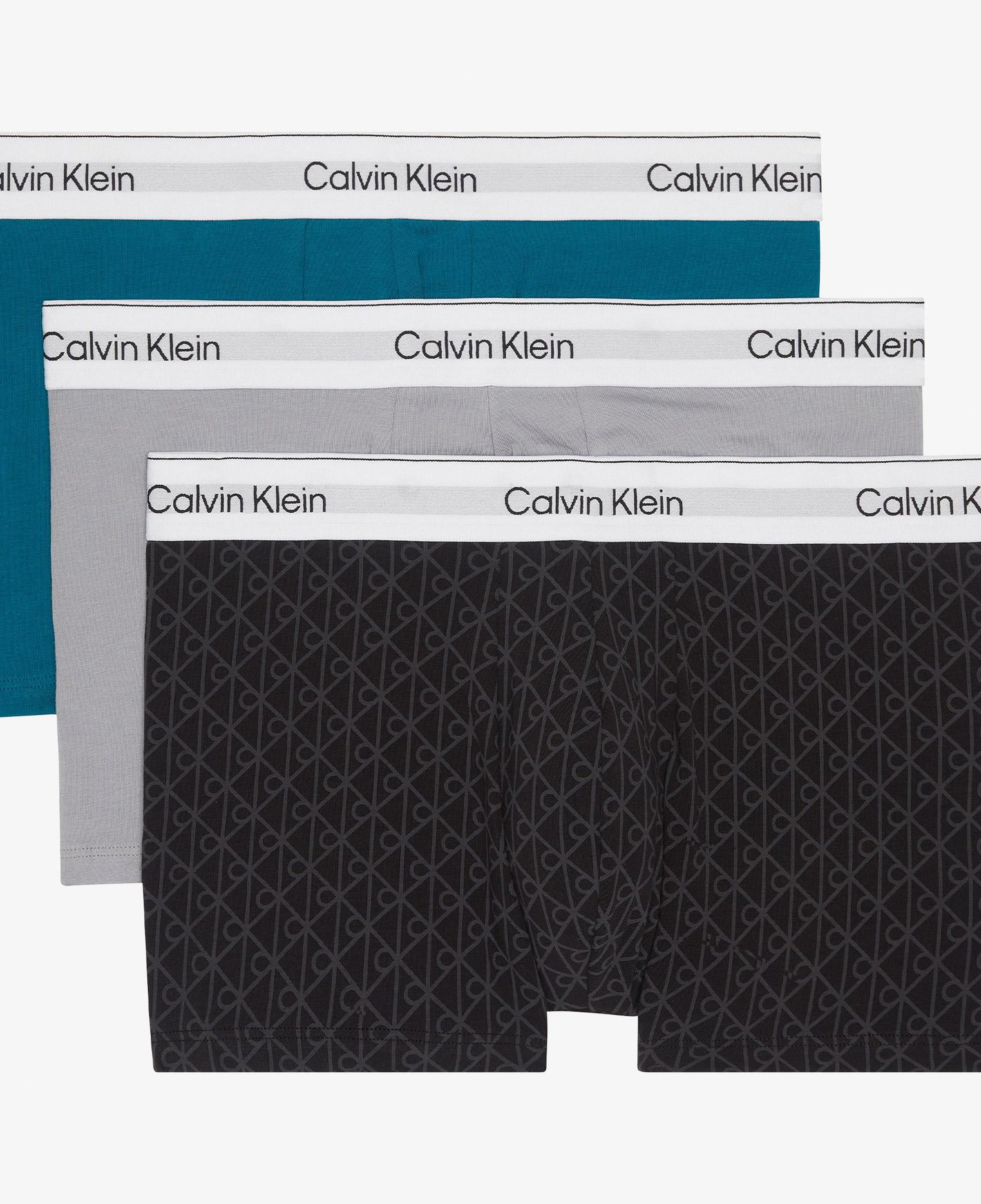 Calvin Klein Trunk Erkek Siyah/Gri/Mavi 3'lü Boxer