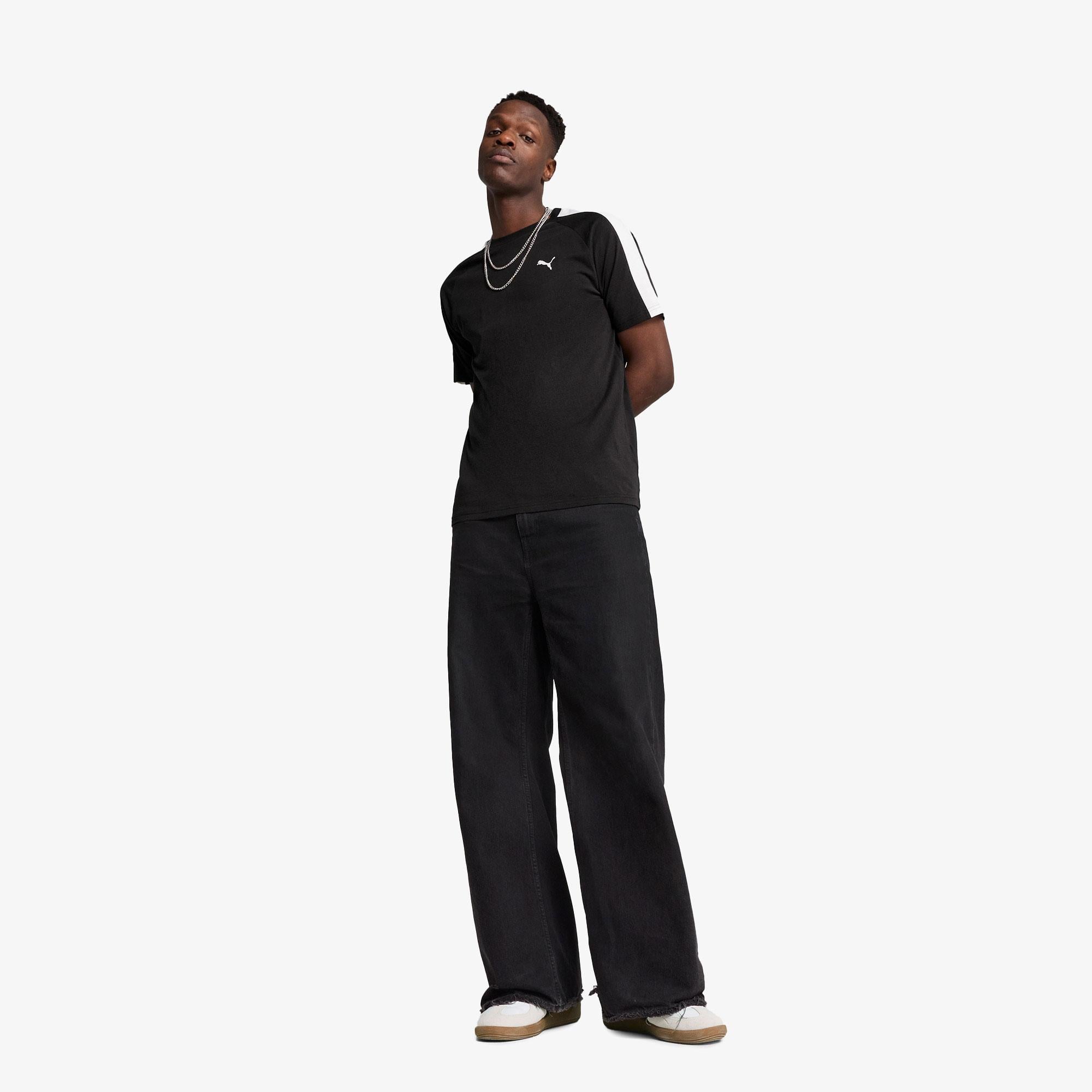 Puma T7 Erkek Siyah T-Shirt