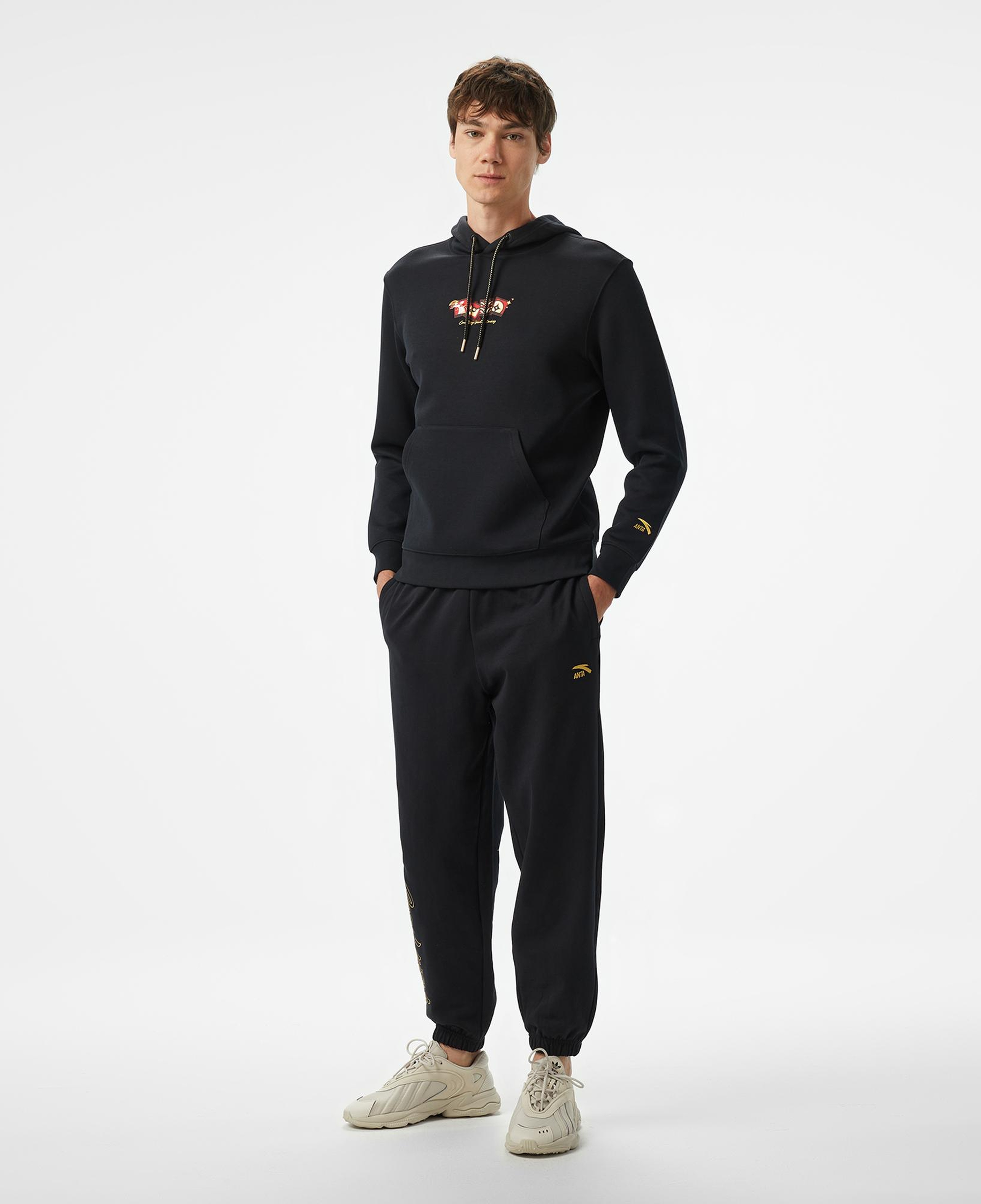 Anta CNY Good Luck Erkek Siyah Hoodie