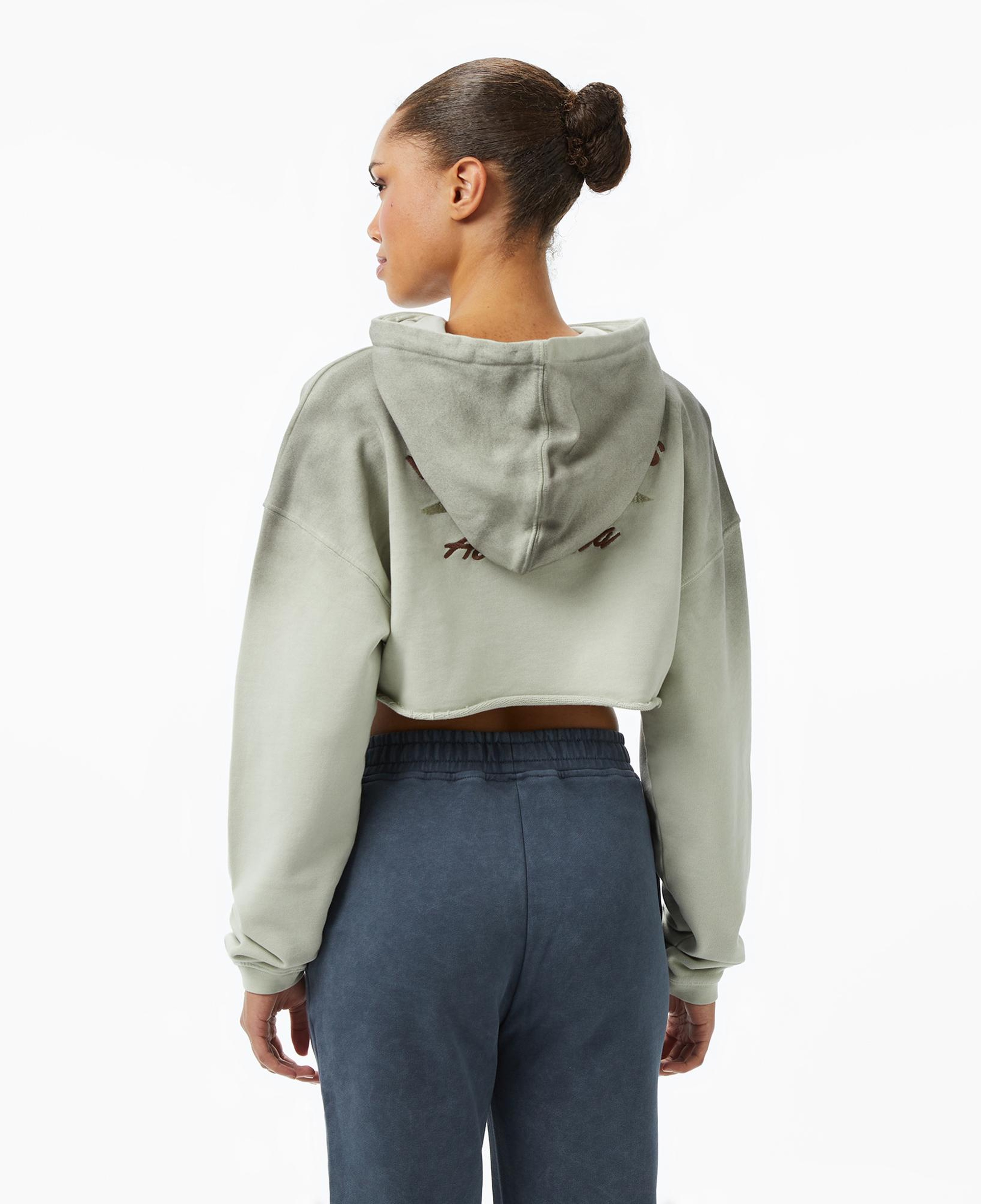 Les Benjamins Kadın Yeşil Crop Hoodie