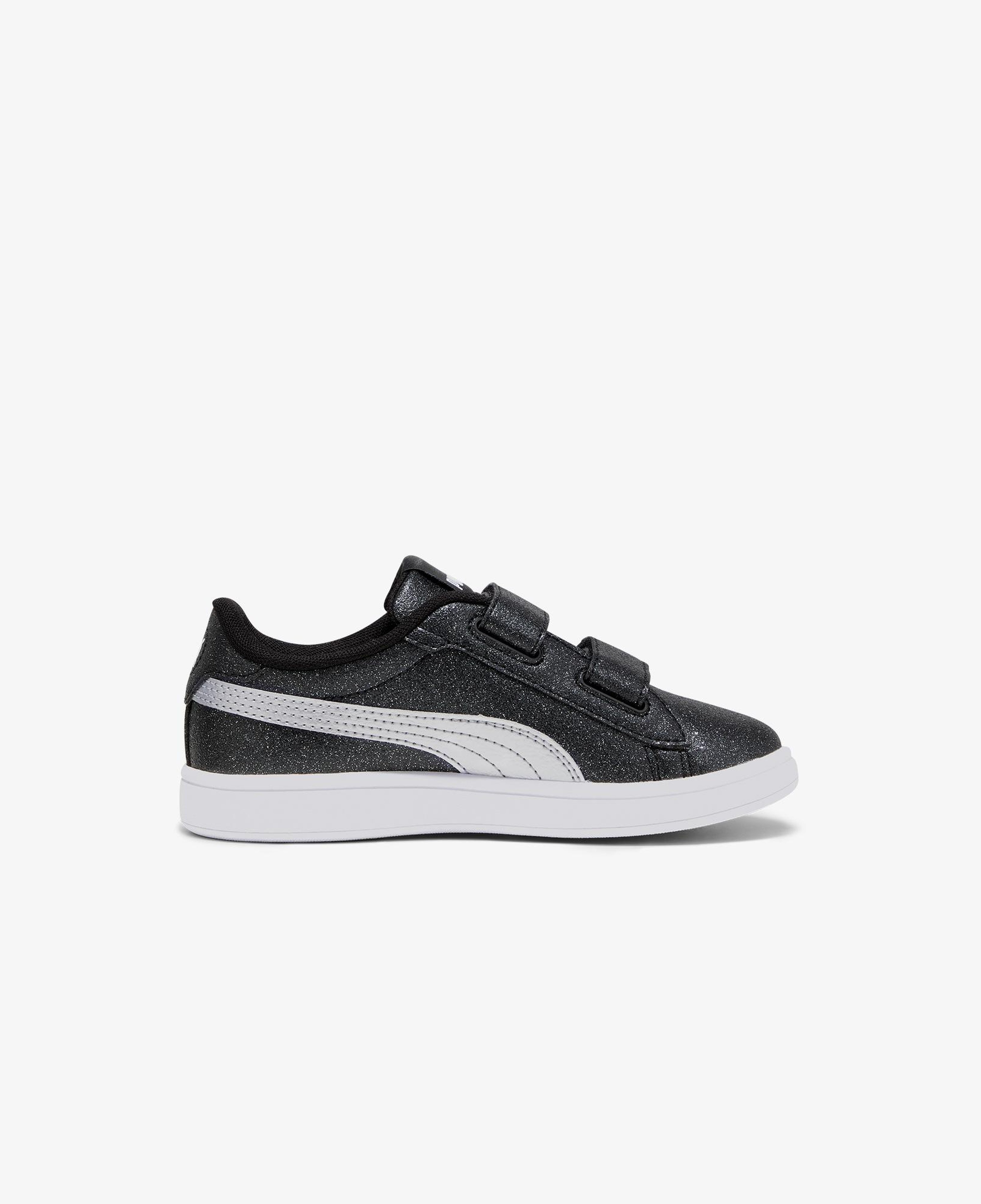 Puma Smash 3.0 Glitz Glam Çocuk Siyah Simli Spor Ayakkabı