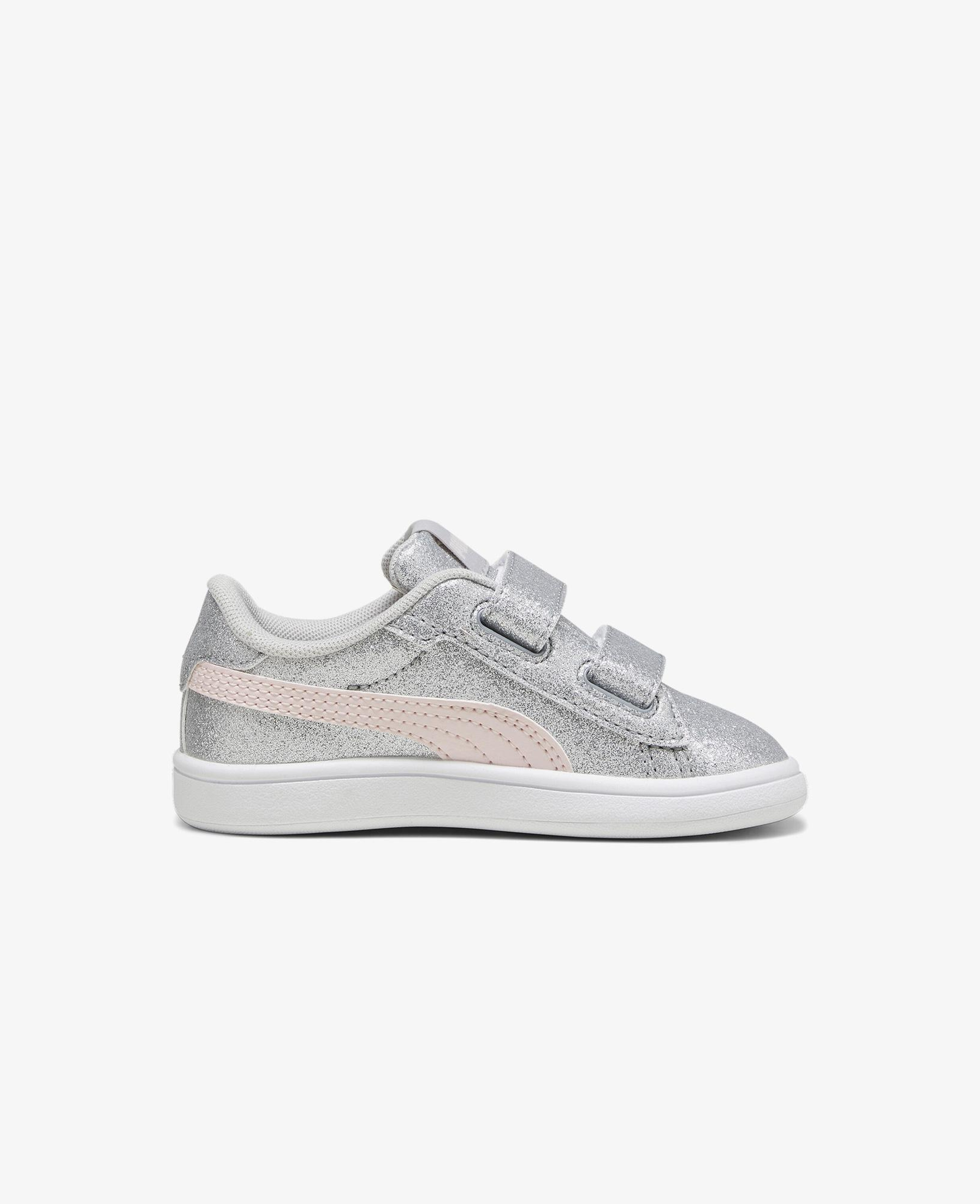 Puma Smash 3.0 Glit Glam V Bebek Gri Spor Ayakkabı