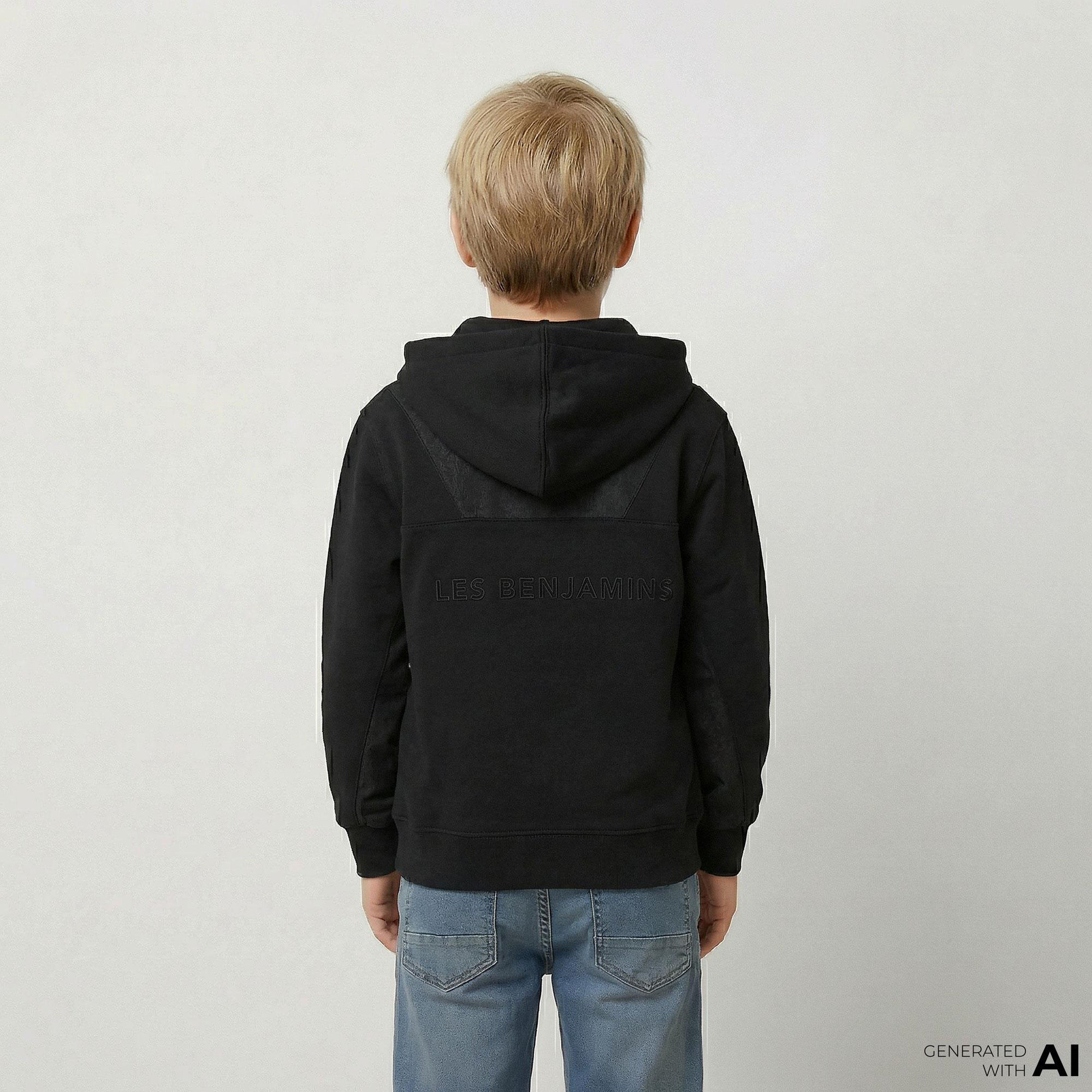 Les Benjamins 401 Çocuk Siyah Hoodie