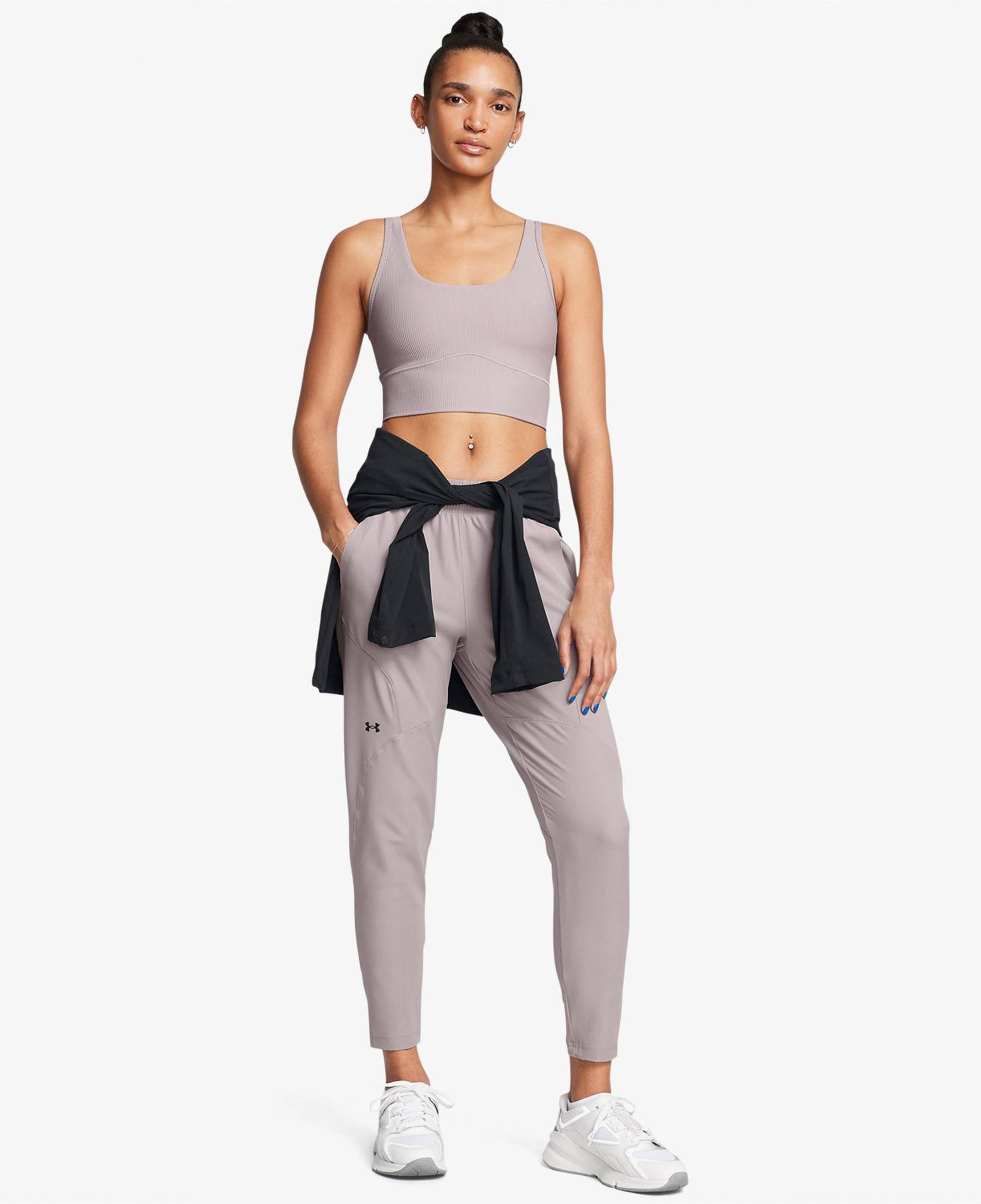 Under Armour Meridian Rib Crop Tank Kadın Gri Atlet