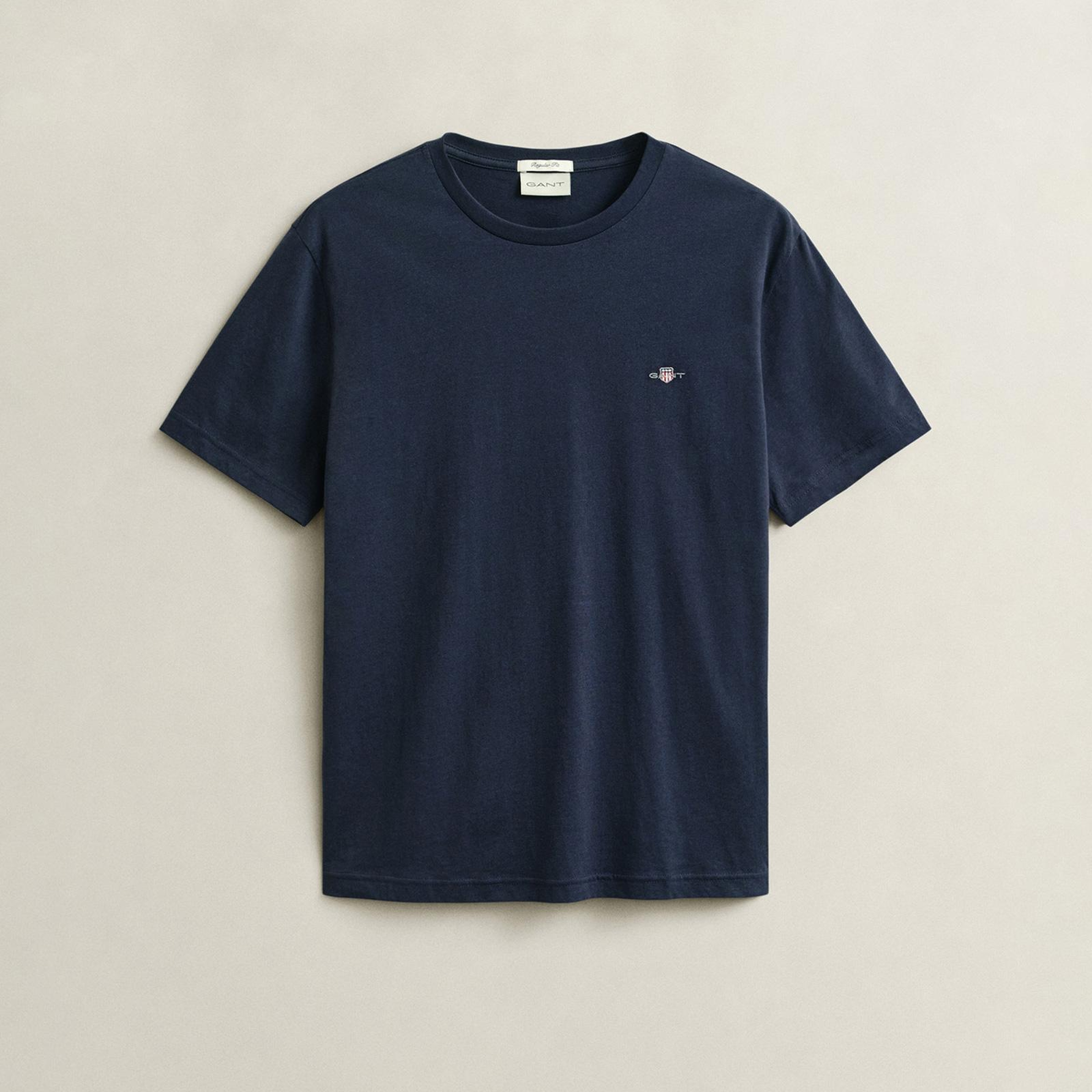 GANT Erkek Lacivert Regular Fit T-Shirt