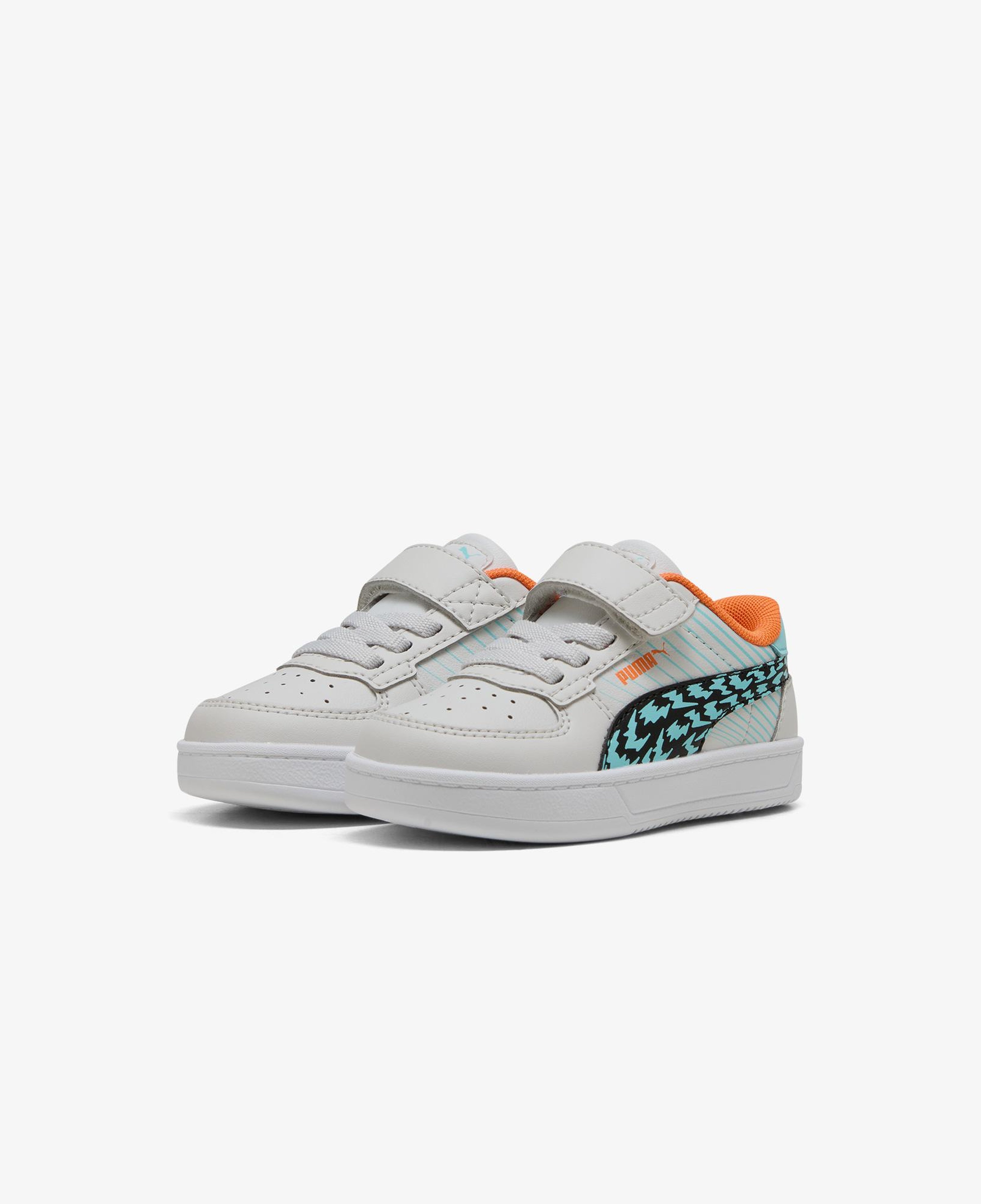 Puma Caven 2.0 Poised to Race Bebek Gri/Renkli Spor Ayakkabı