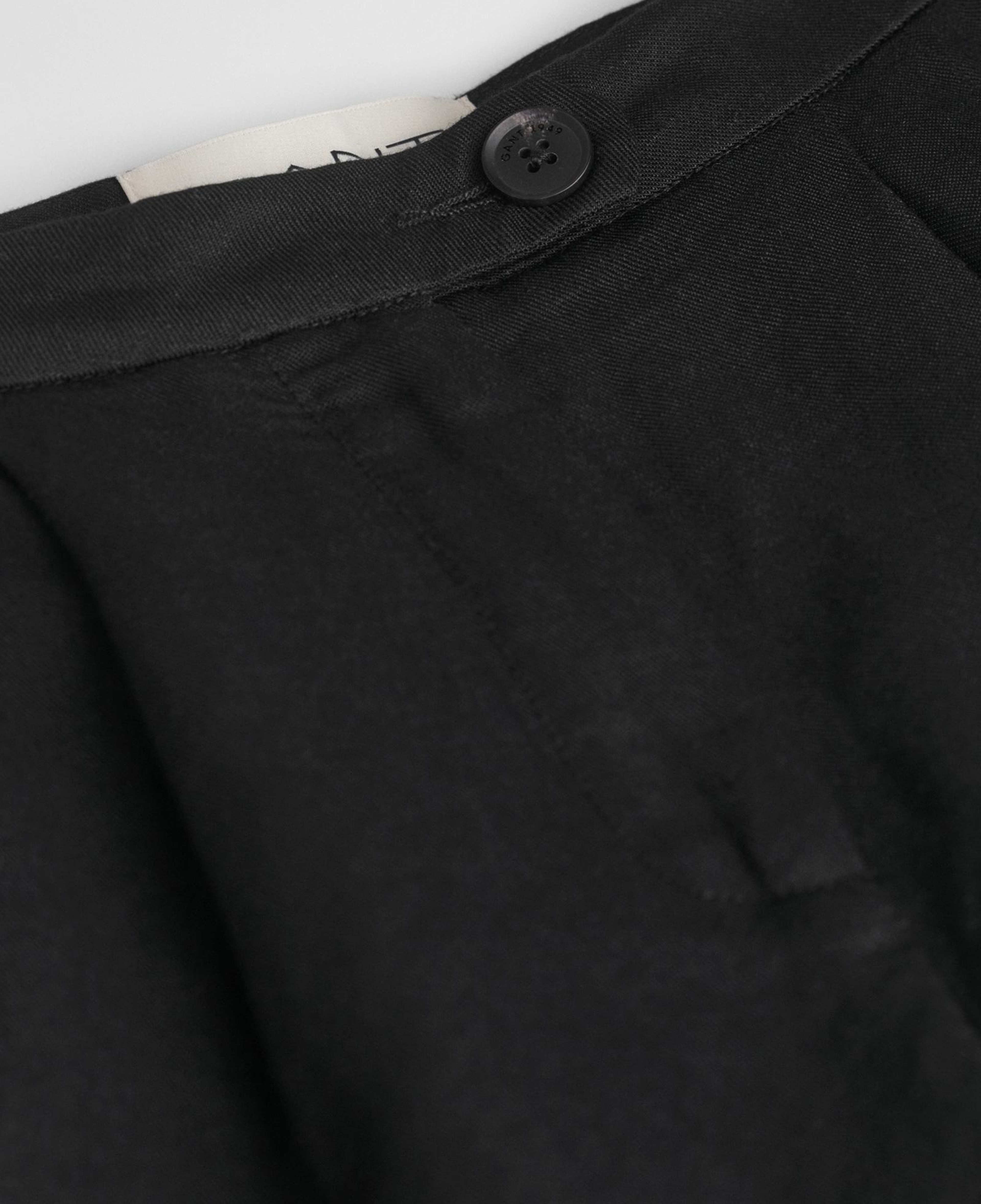 GANT Kadın Siyah Relaxed Fit Keten Şort