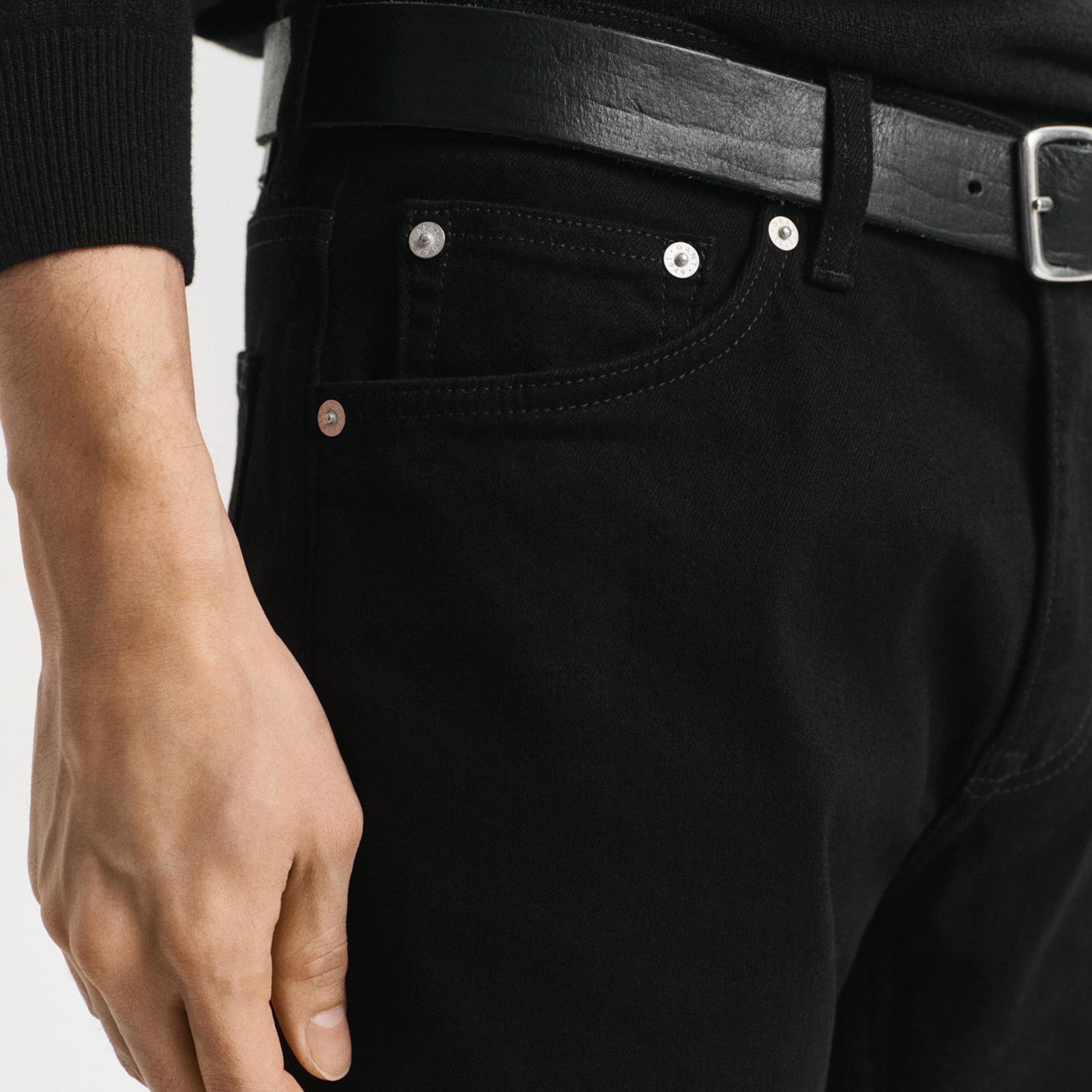 GANT Erkek Siyah Regular Fit Jean