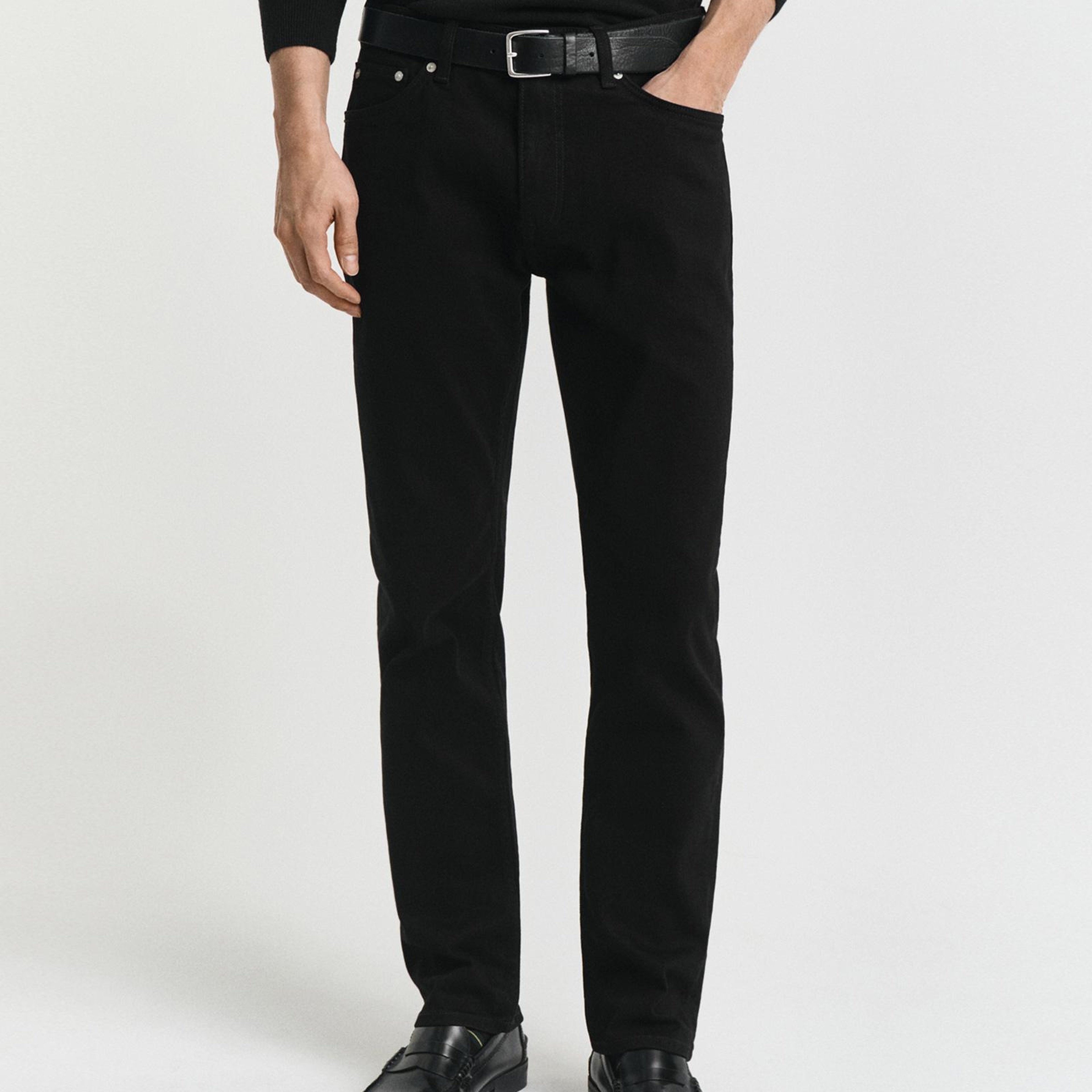 GANT Erkek Siyah Regular Fit Jean
