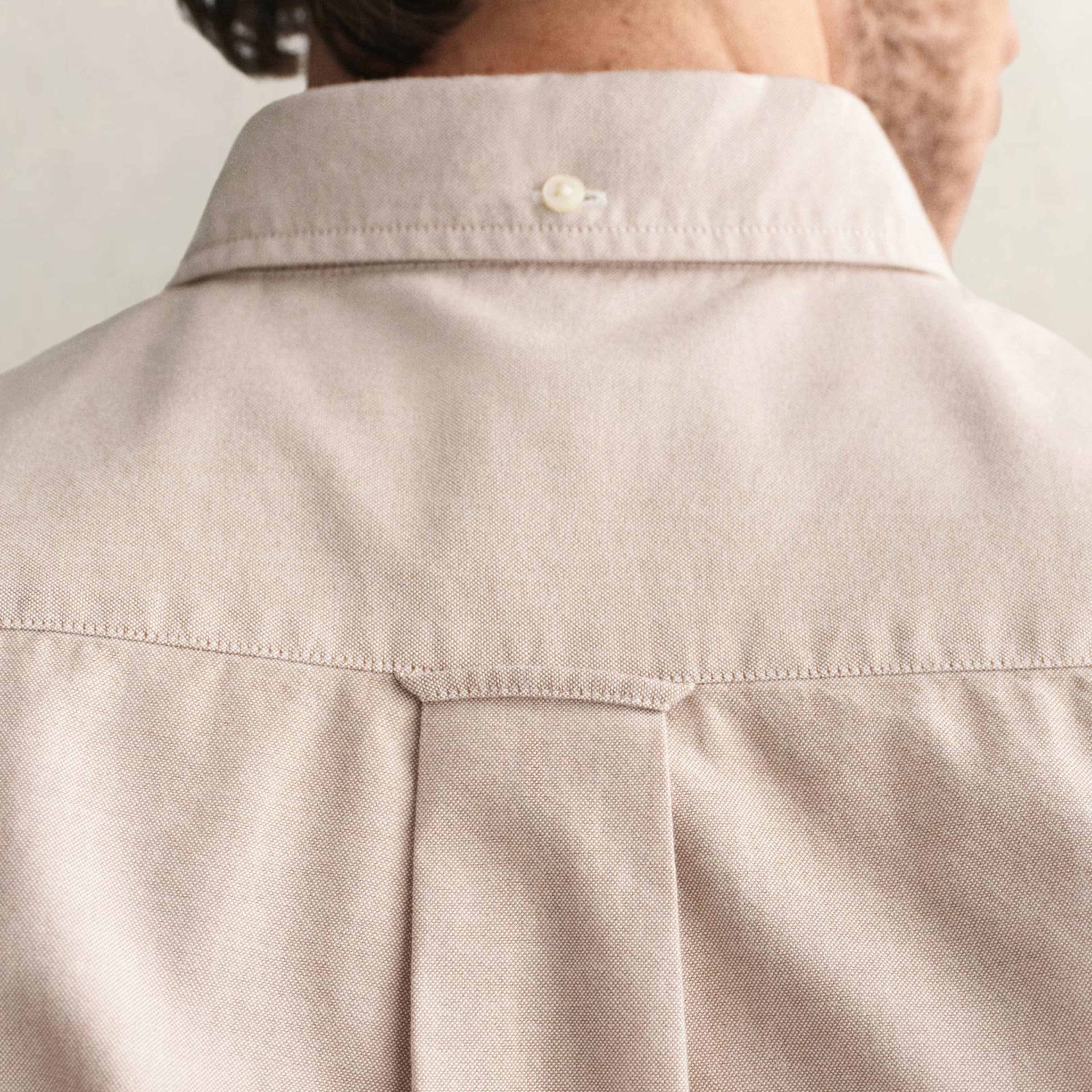 GANT Erkek Kahverengi Regular Fit Düğmeli Yaka Oxford Gömlek