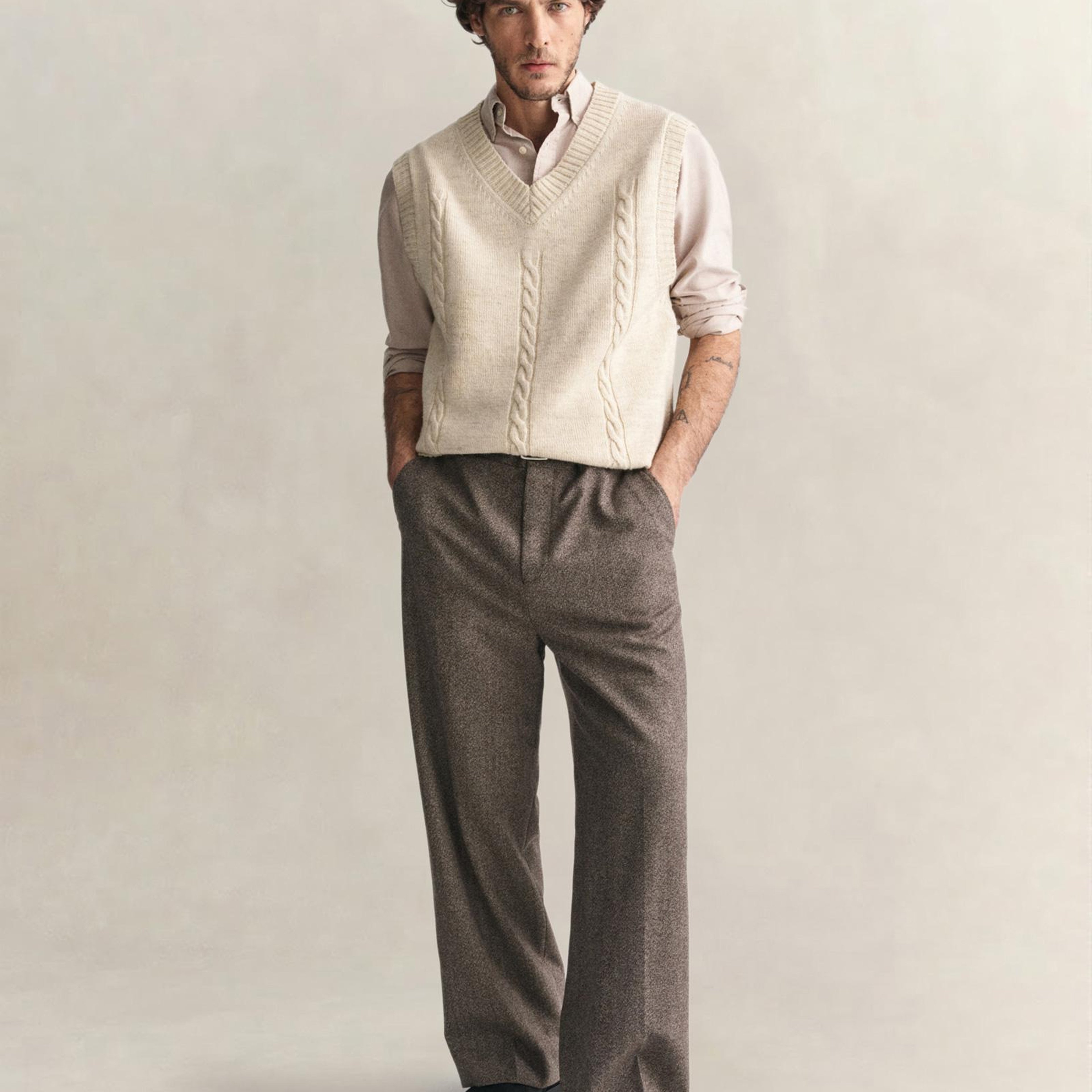 GANT Erkek Kahverengi Regular Fit Düğmeli Yaka Oxford Gömlek