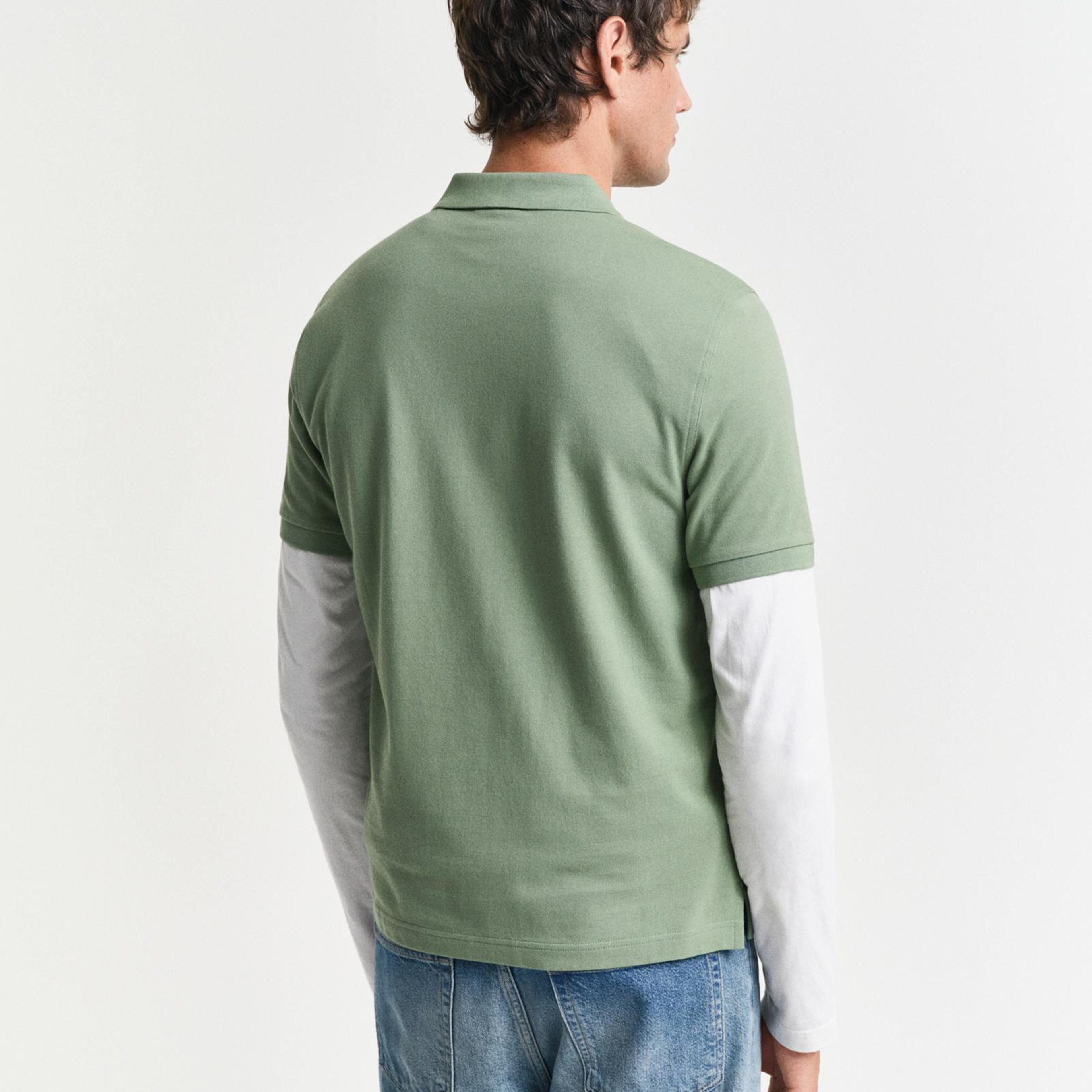 GANT Erkek Yeşil Regular Fit Polo