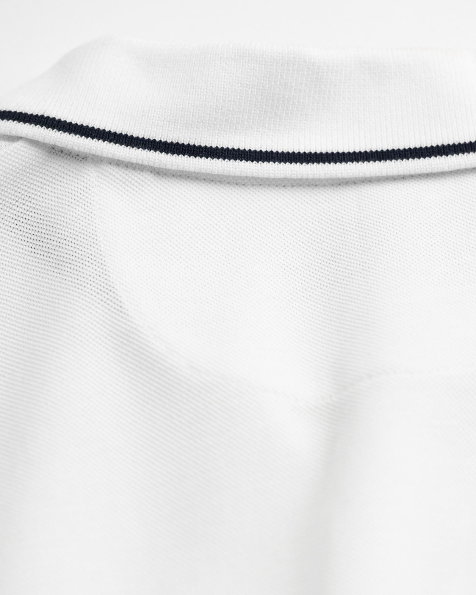 GANT Erkek Beyaz Regular Fit Polo Yaka T-Shirt